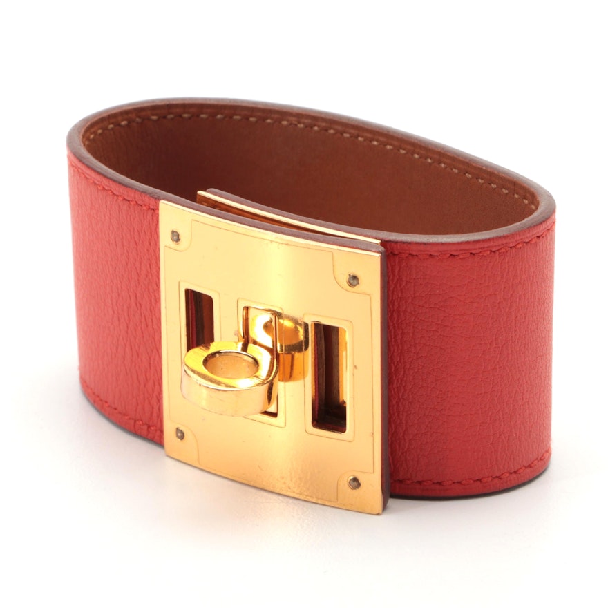 Hermès Kelly Dog Bracelet in Leather