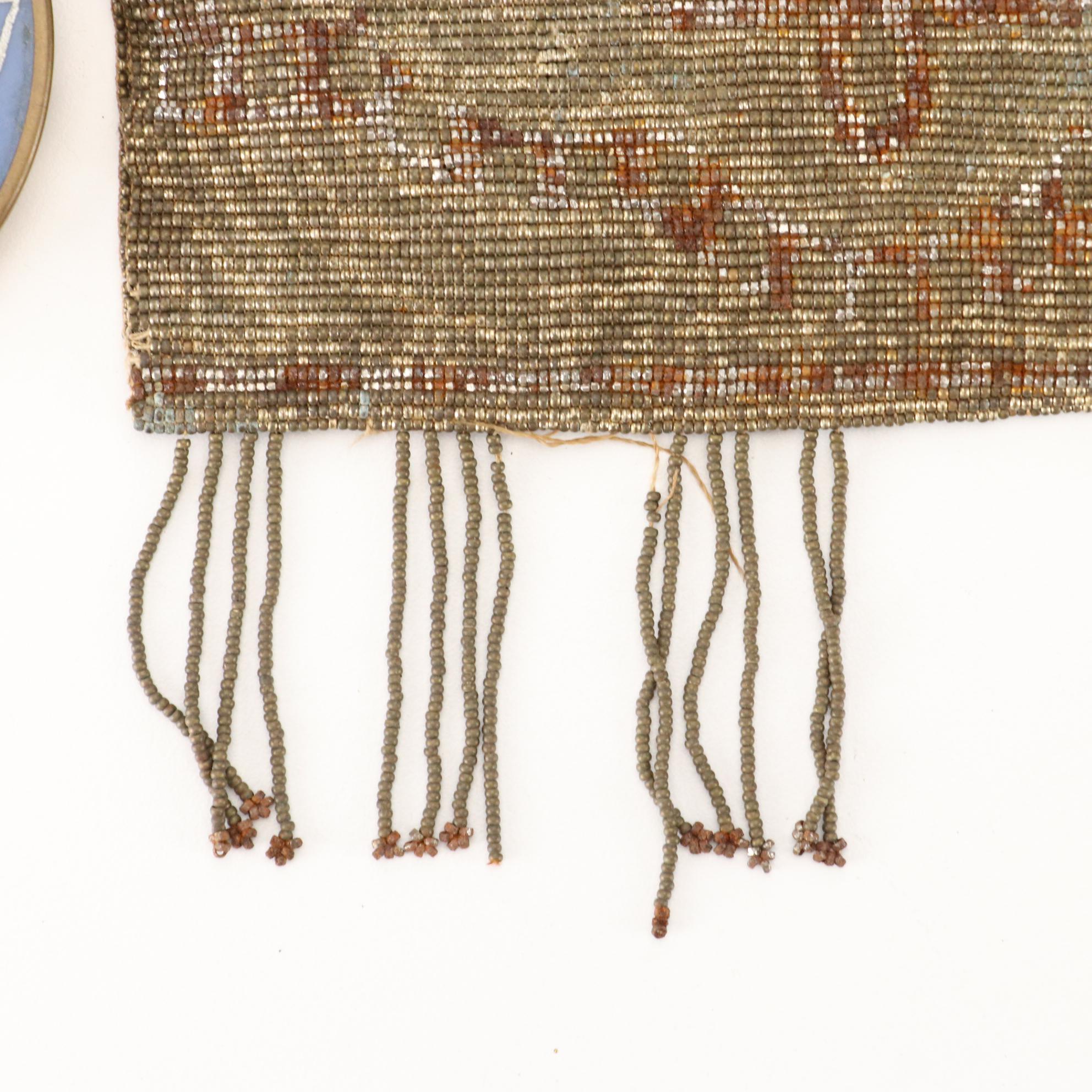 Beaded Frame Bag with Compact Mirrors