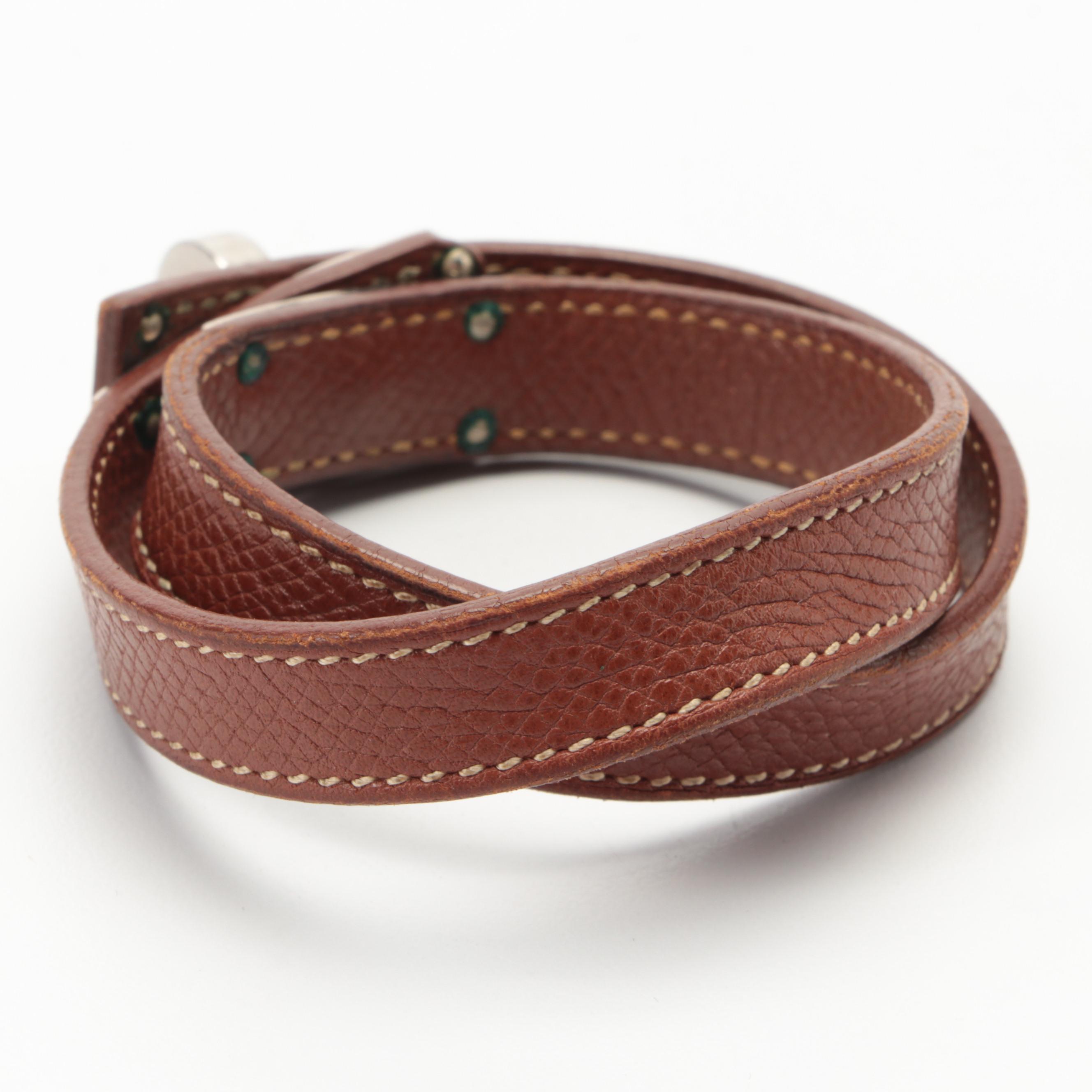Hermès Kelly Double Tour Bracelet in Leather