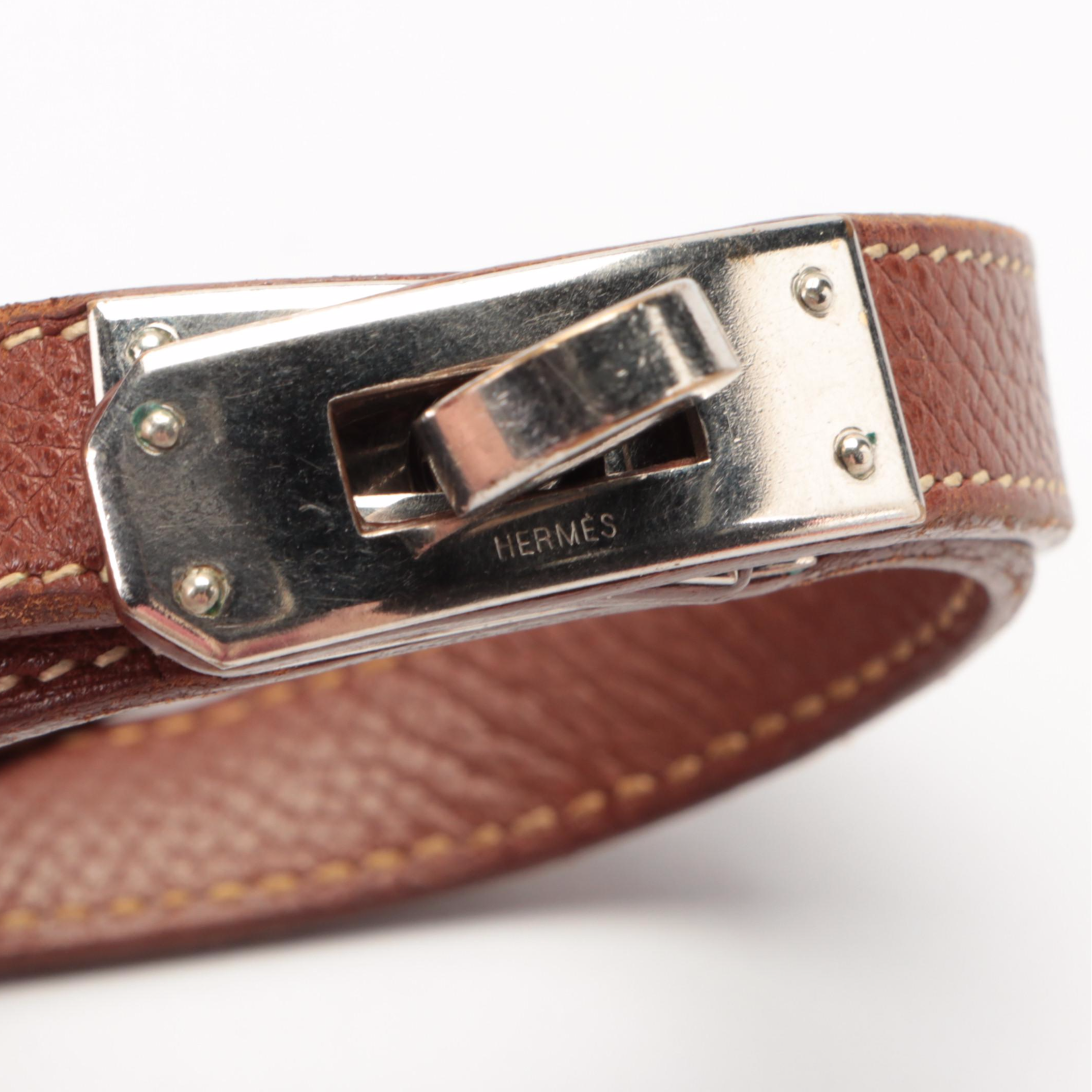 Hermès Kelly Double Tour Bracelet in Leather