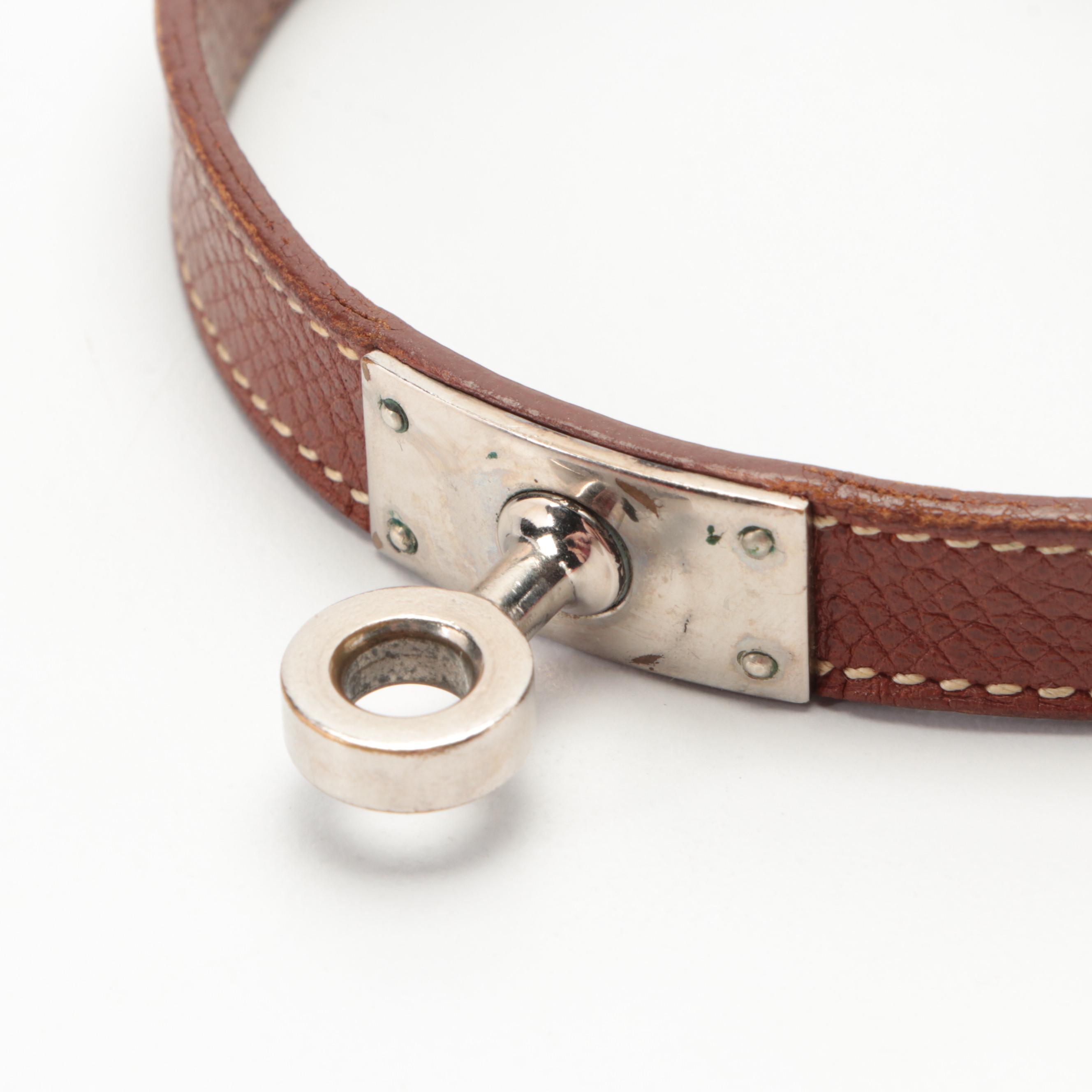 Hermès Kelly Double Tour Bracelet in Leather