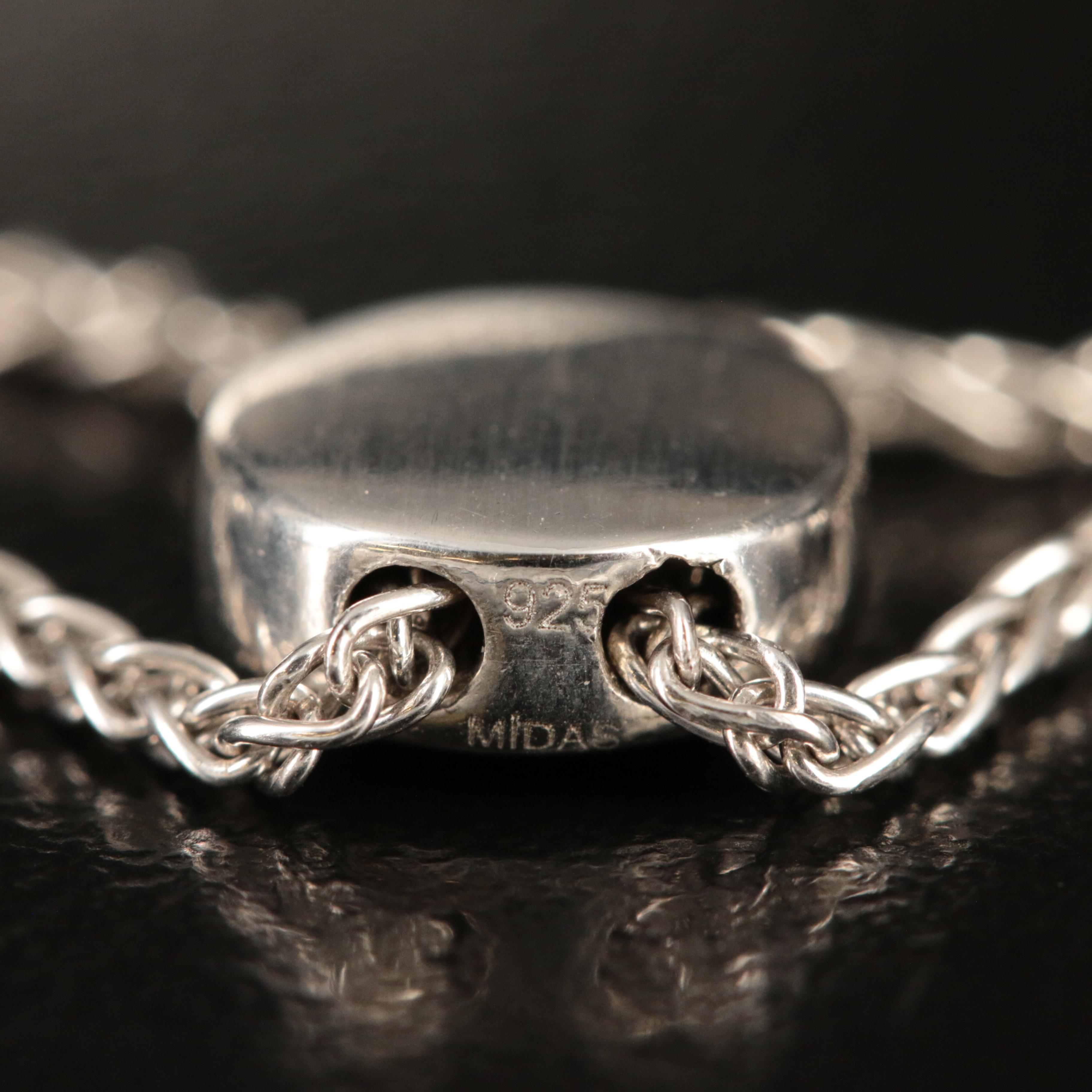 Sterling Sapphire Bolo Bracelet