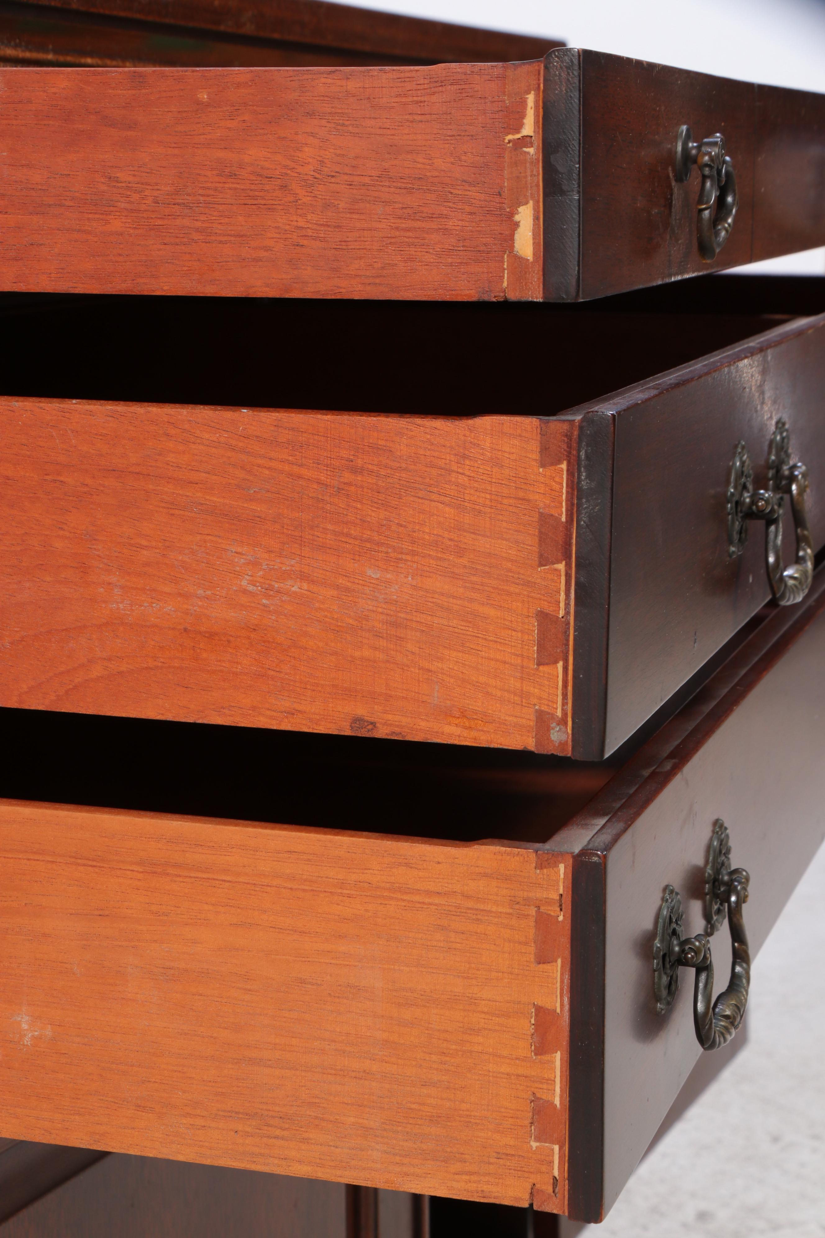 Chippendale Style Mahogany Server, Mid-20th Century