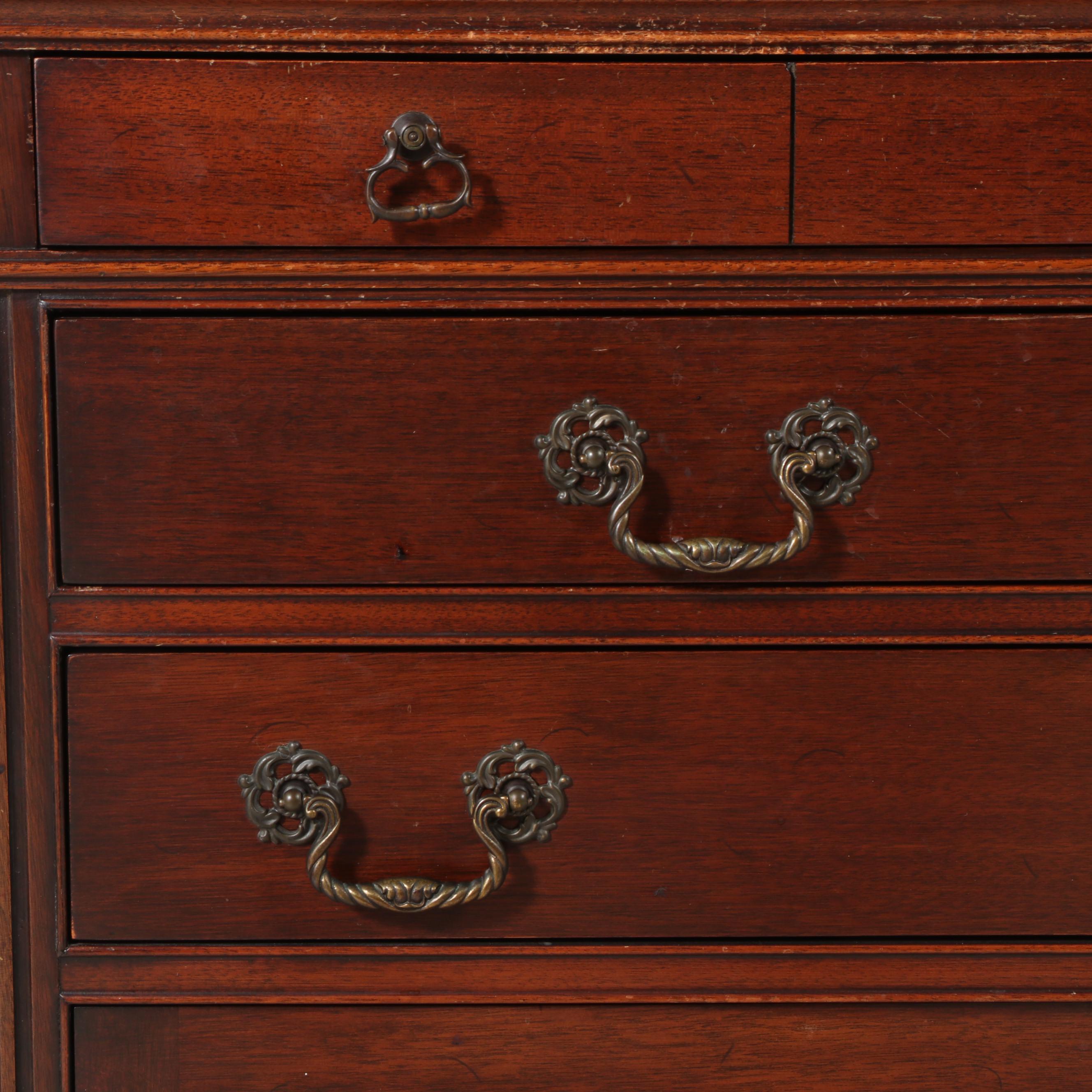 Chippendale Style Mahogany Server, Mid-20th Century