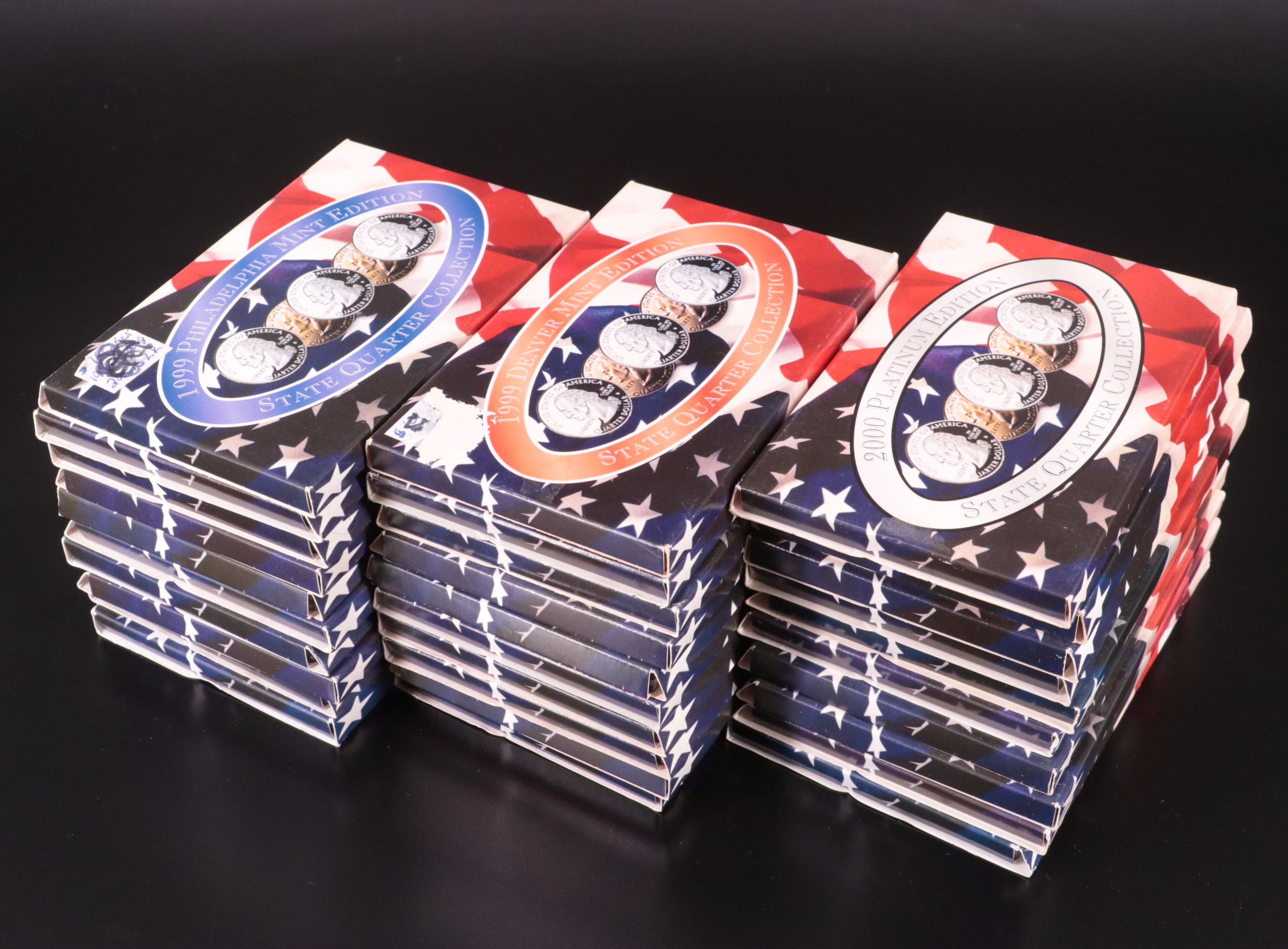 Collection of Thirty State Quarter Sets 1999-2008 Complete