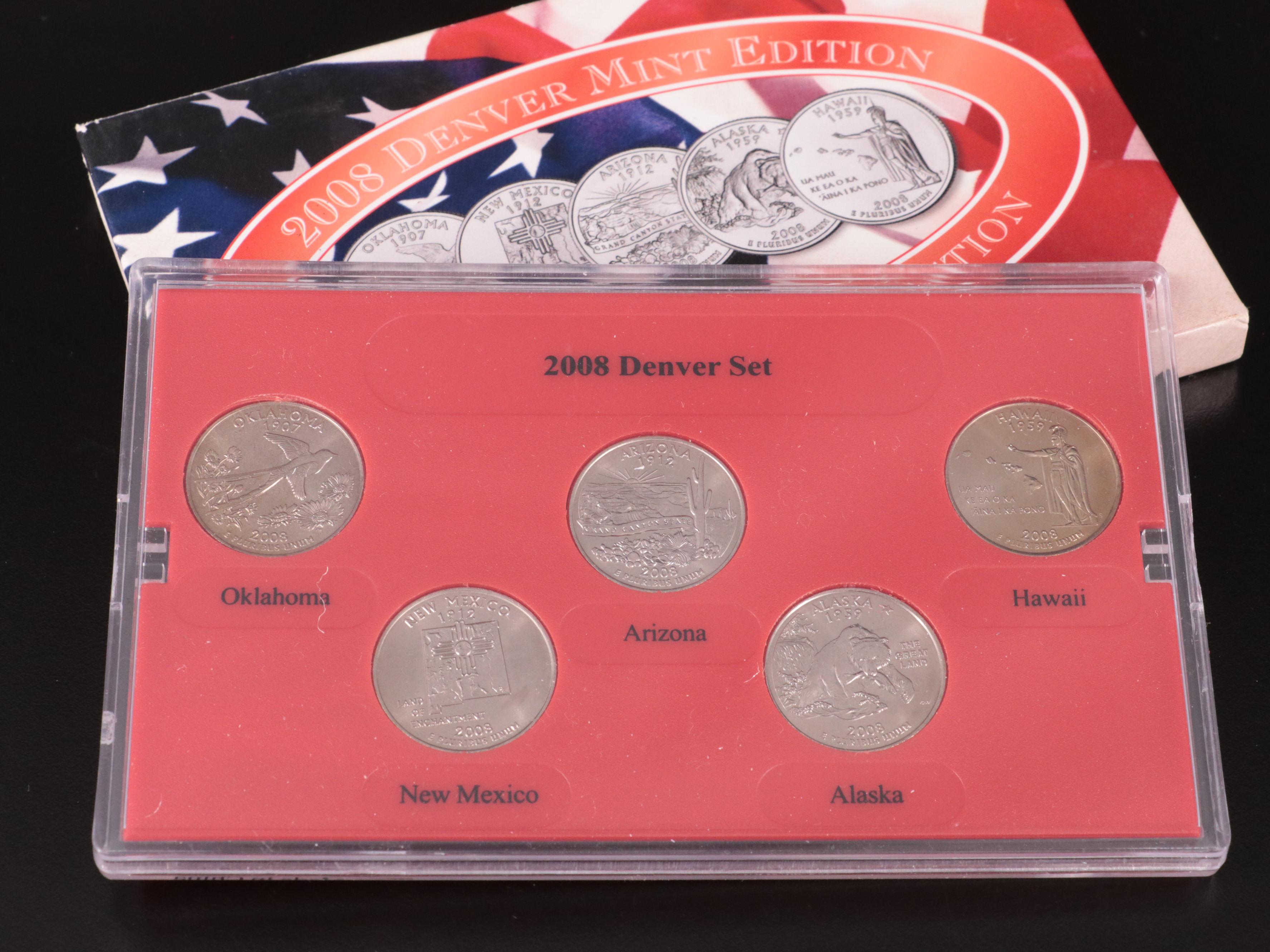 Collection of Thirty State Quarter Sets 1999-2008 Complete