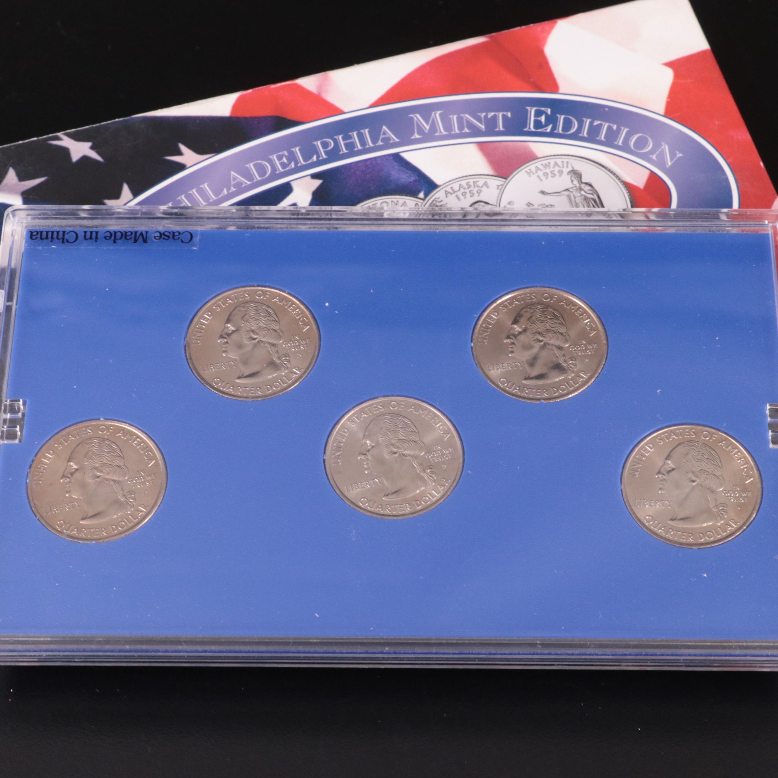 Collection of Thirty State Quarter Sets 1999-2008 Complete