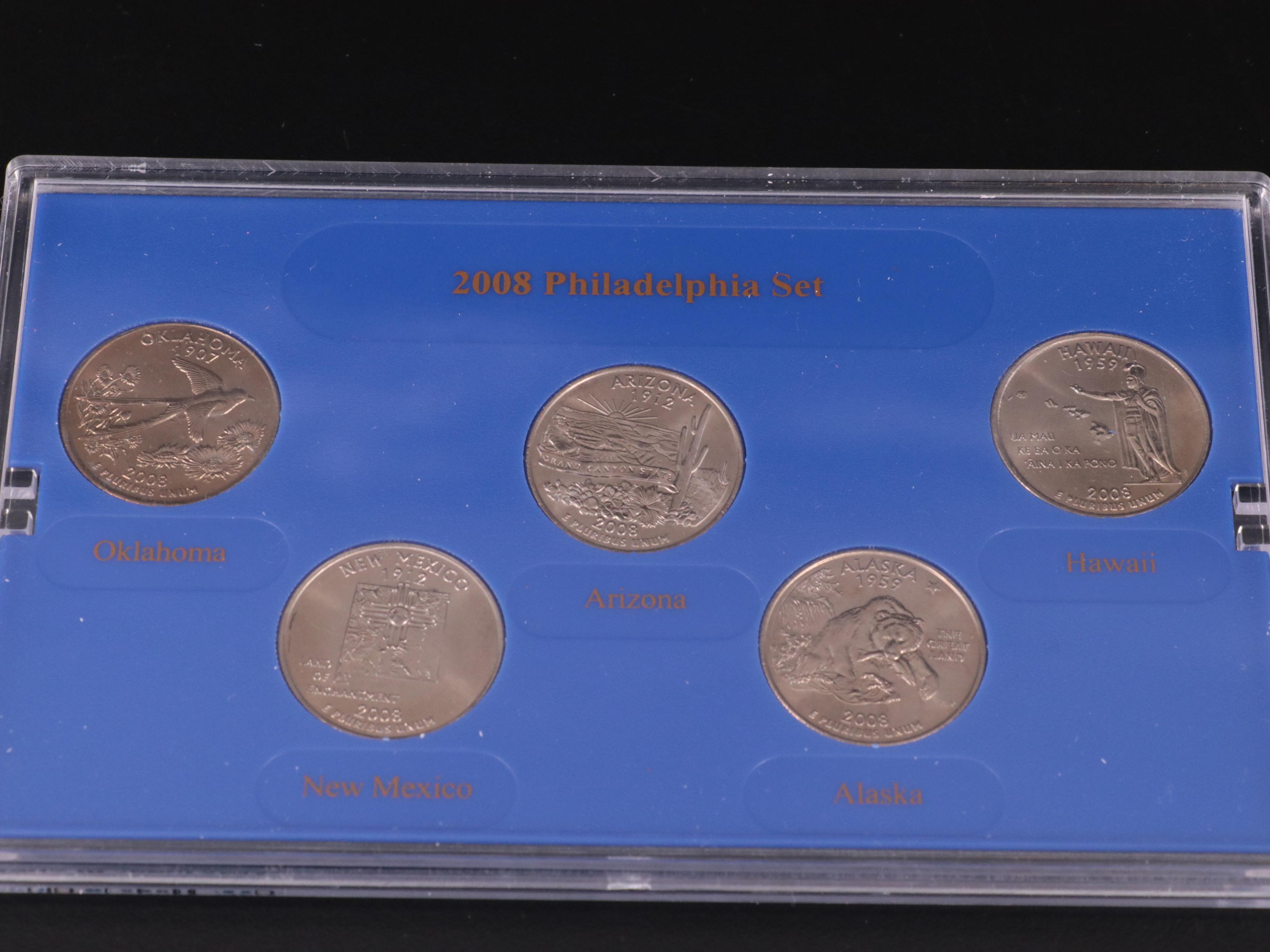 Collection of Thirty State Quarter Sets 1999-2008 Complete