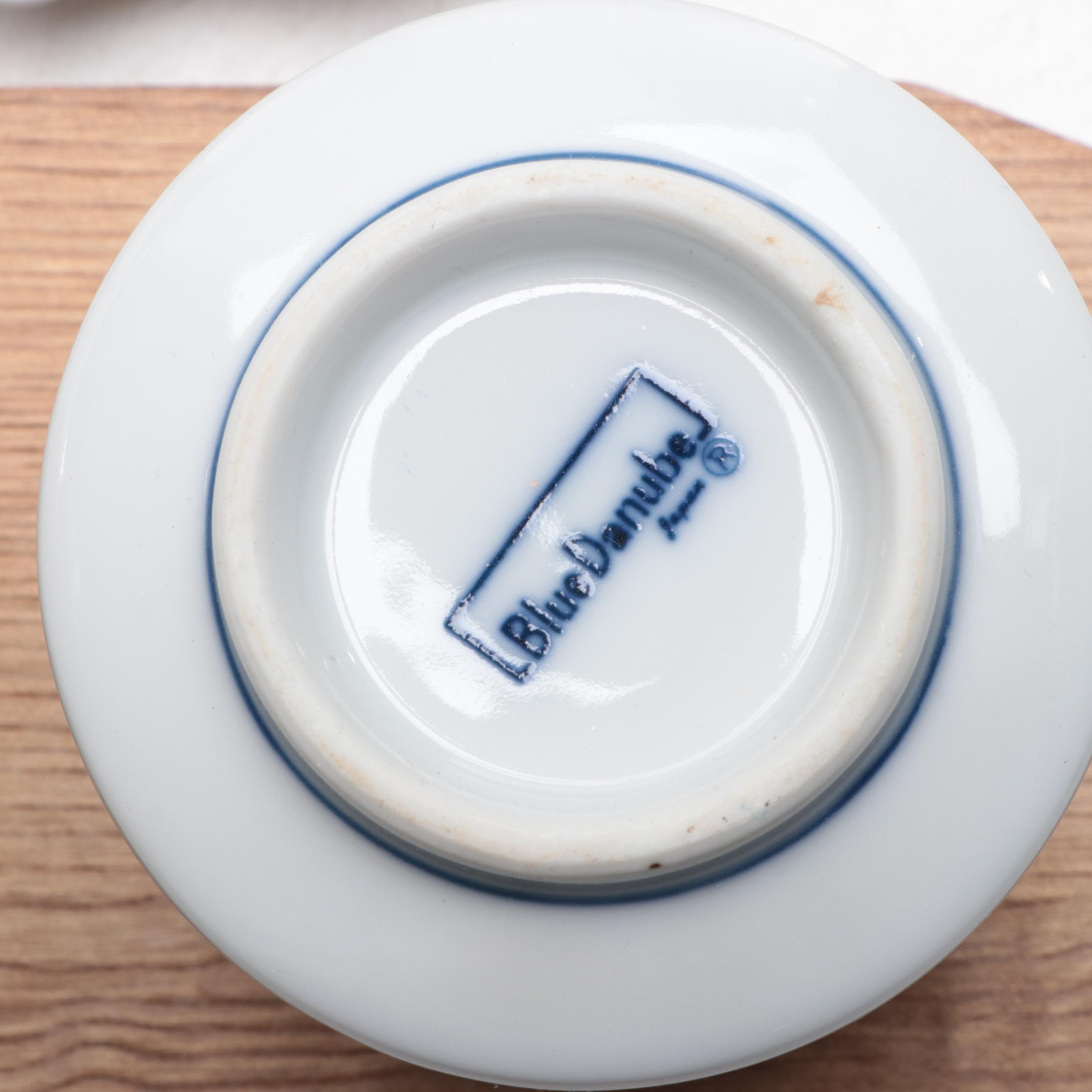 Japanese Blue Danube and Other Porcelain Serveware