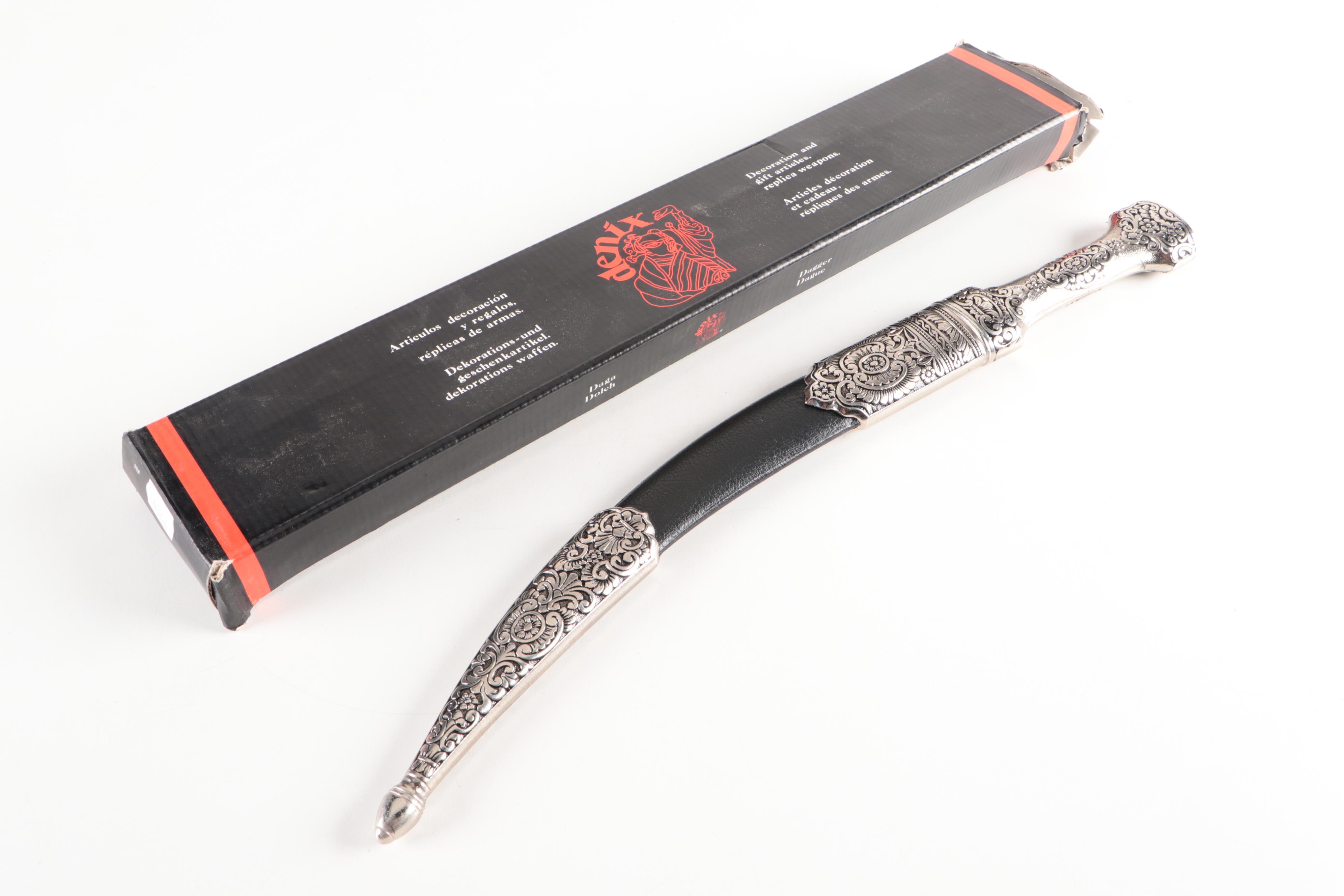 Denix Stainless Steel Dagger with Metal Sheath