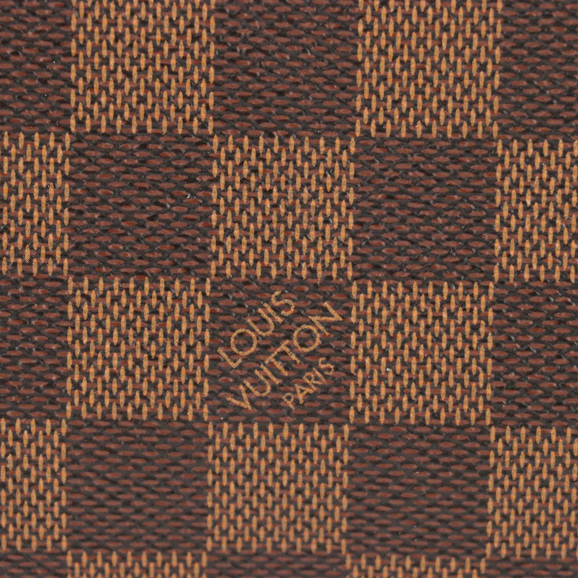 Louis Vuitton Neverfull PM Pochette in Damier Ebene Canvas with Strap