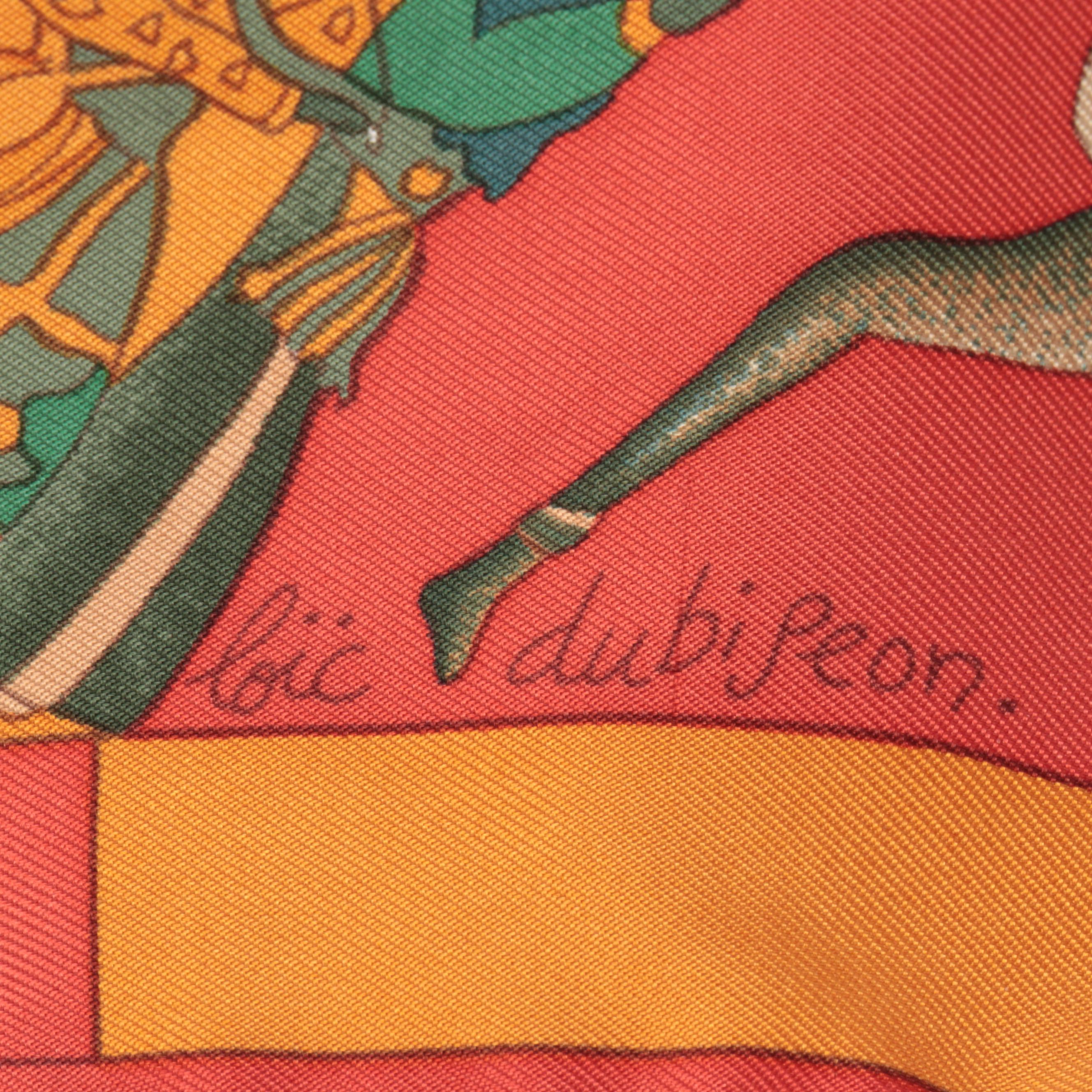 Hermès "Fantaisies Indiennes" Scarf 90 in Silk Twill with Box