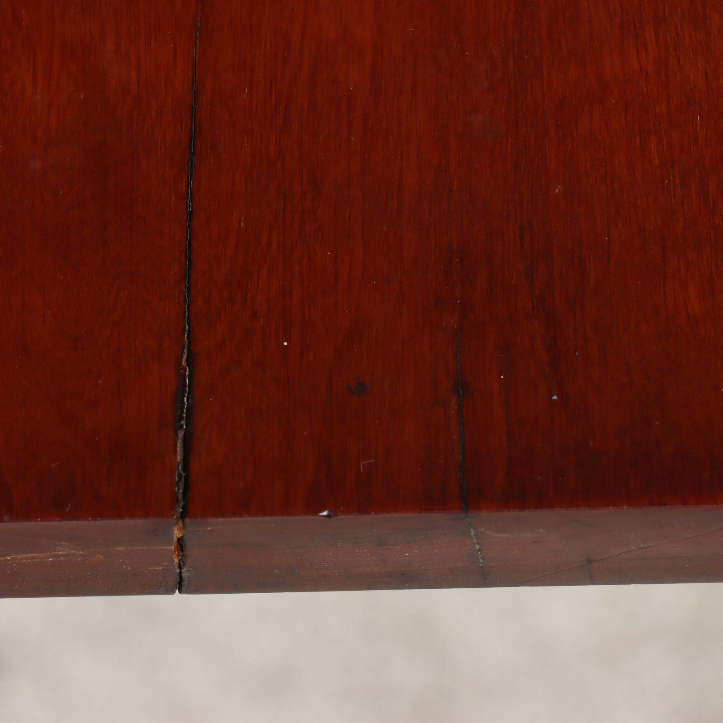 American Primitive Cherrywood Drop-Leaf Table, 19th Century