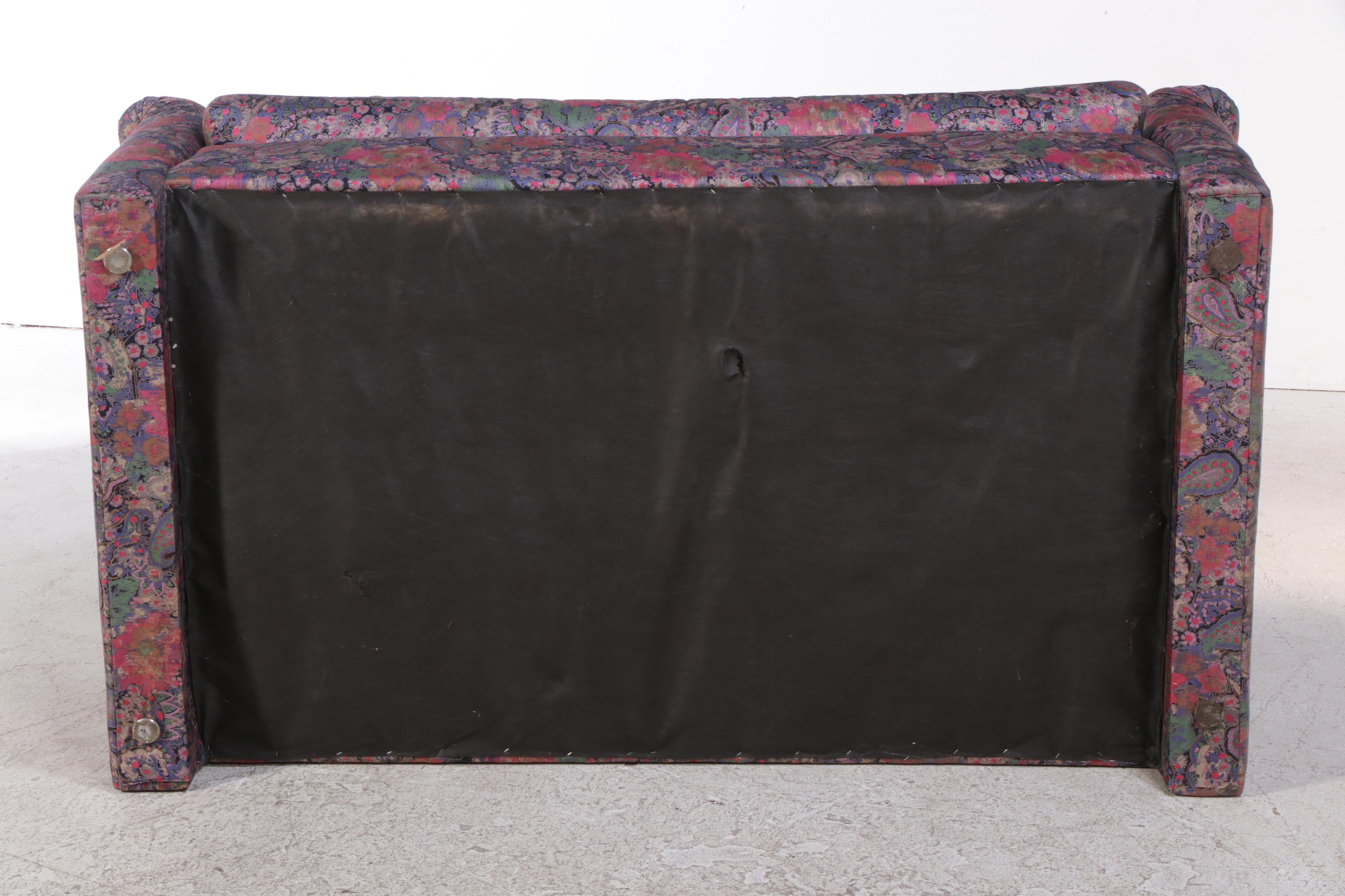 Post Modernist Custom-Upholstered Loveseat, Late 20th Century