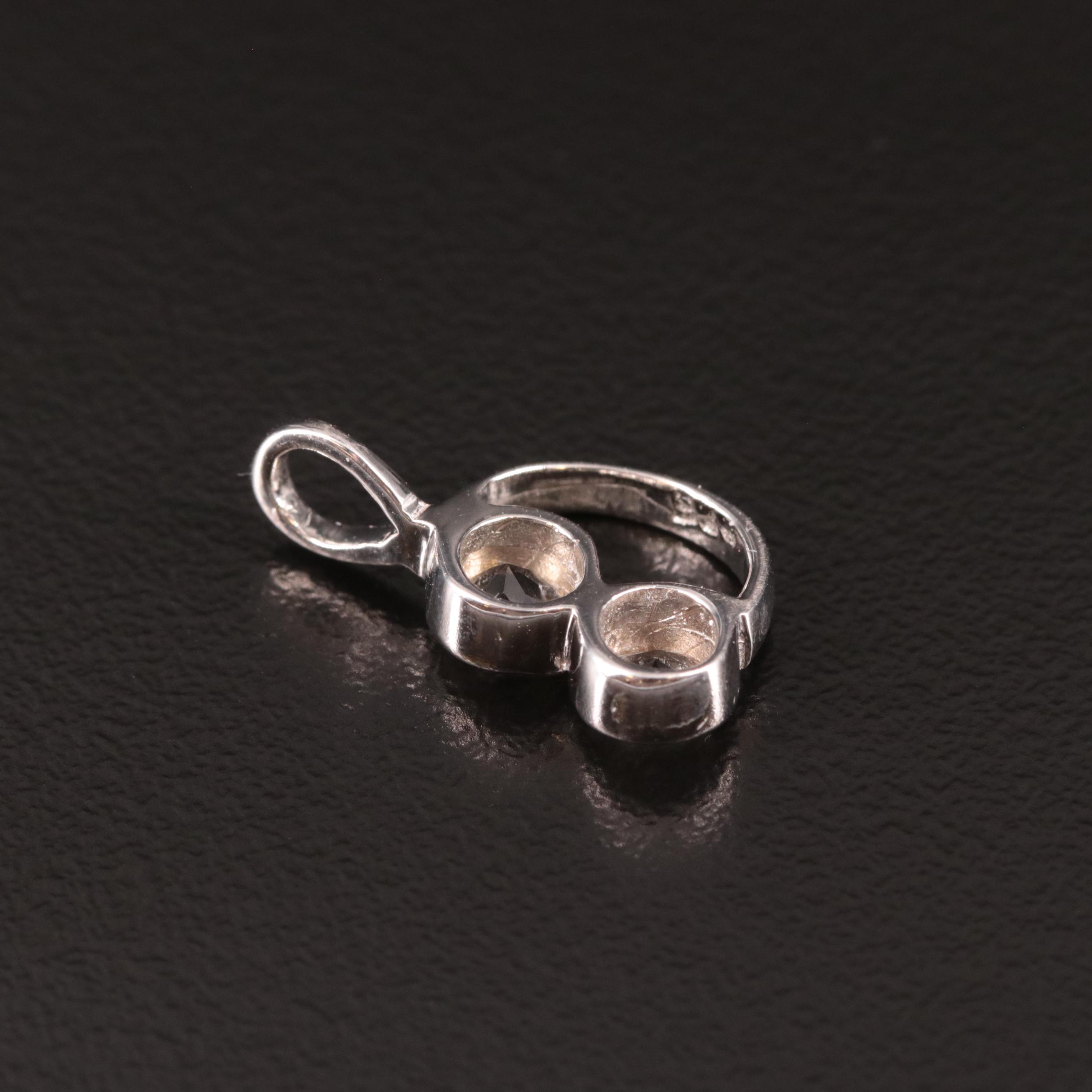 Sterling Smoky Quartz Pendant