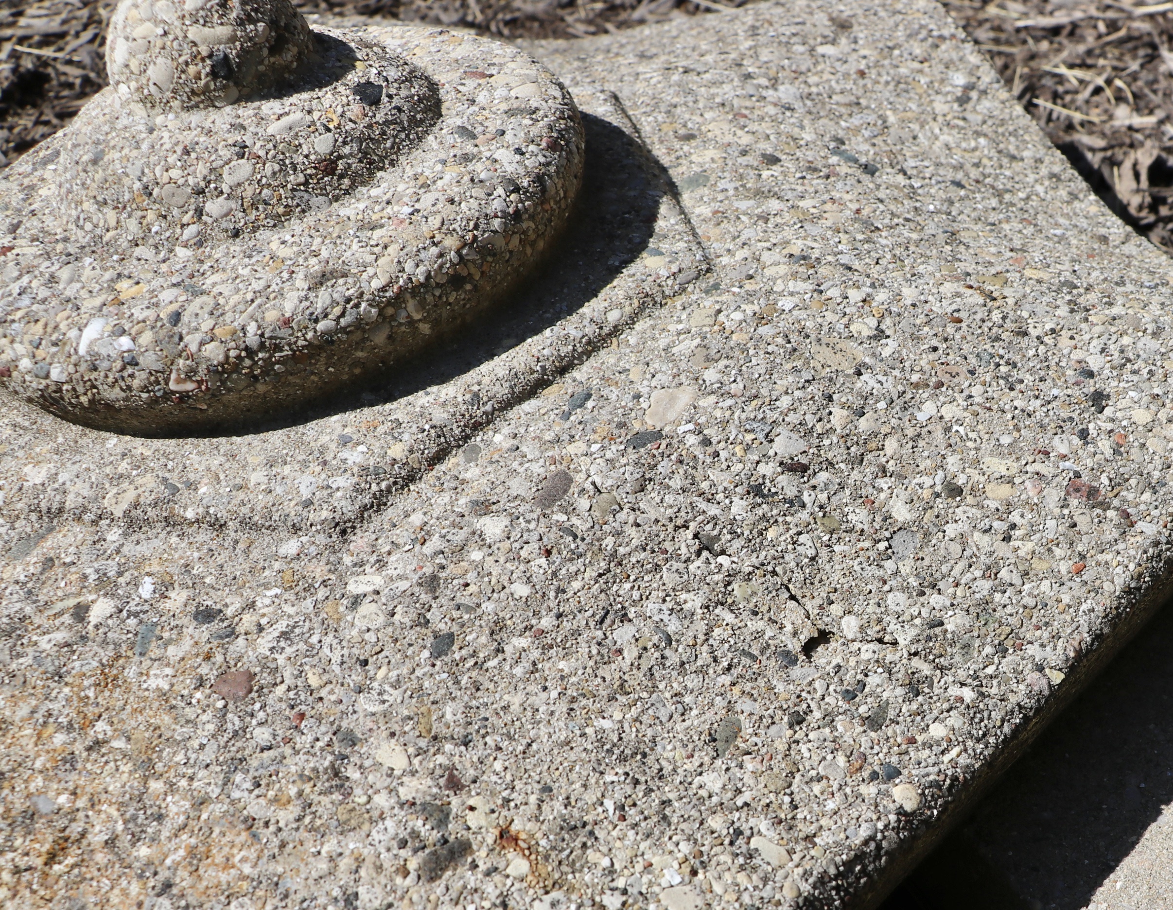 Five Piece Concrete Pagoda Garden Statuary