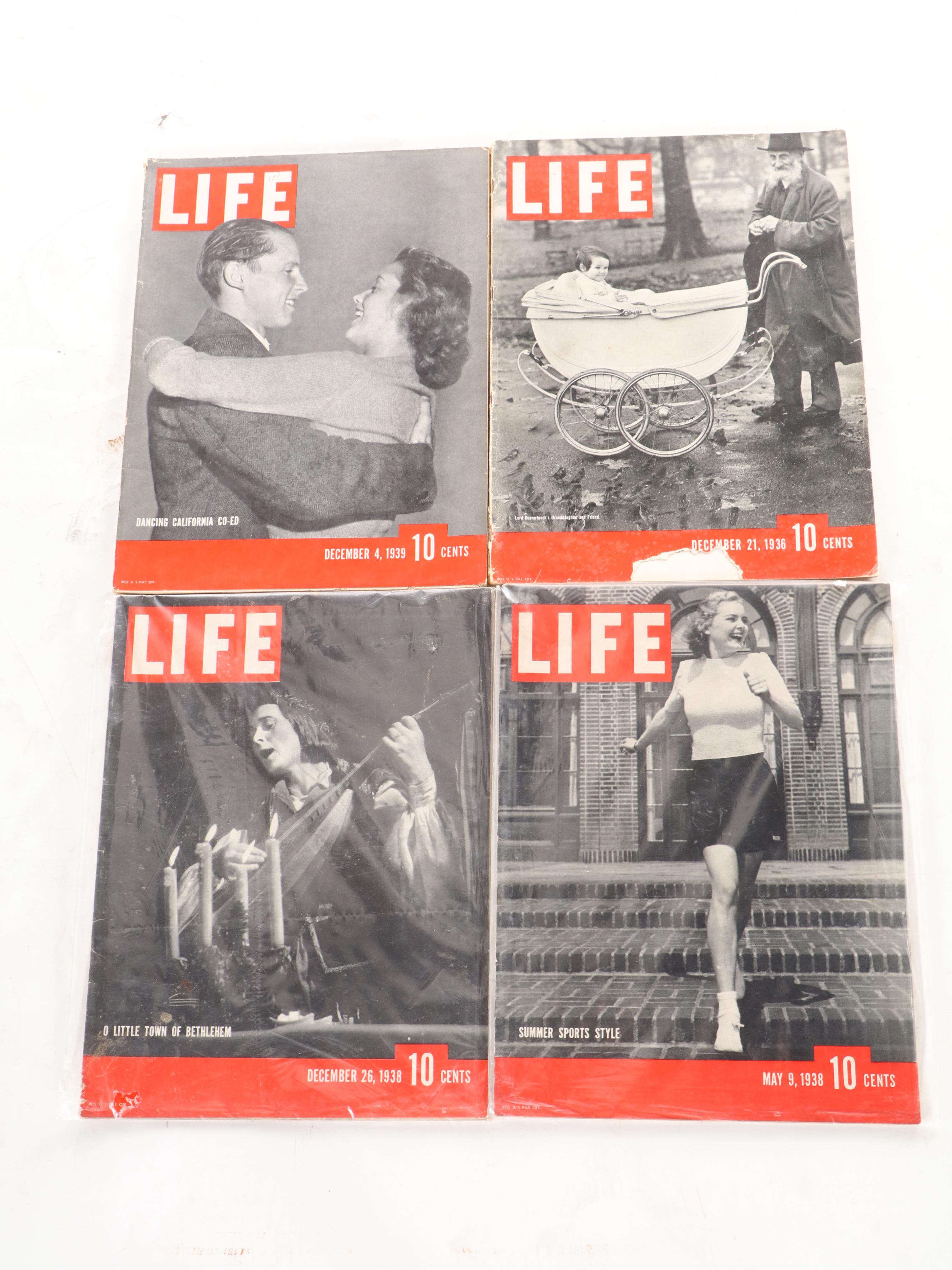"LIFE" Magazine Collection Featuring Benito Mussolini and More, 1930s