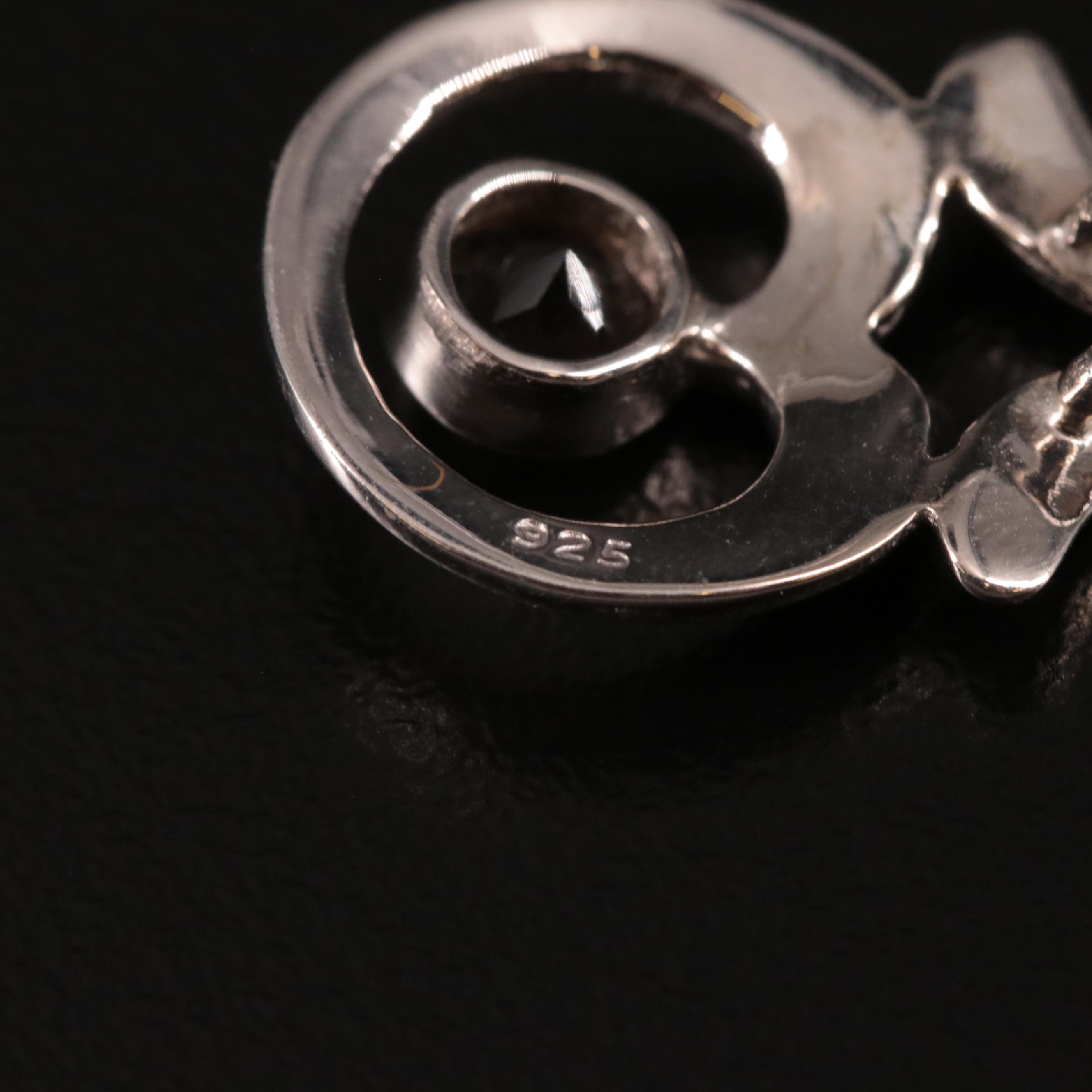 Sterling Smoky Quartz Pendant