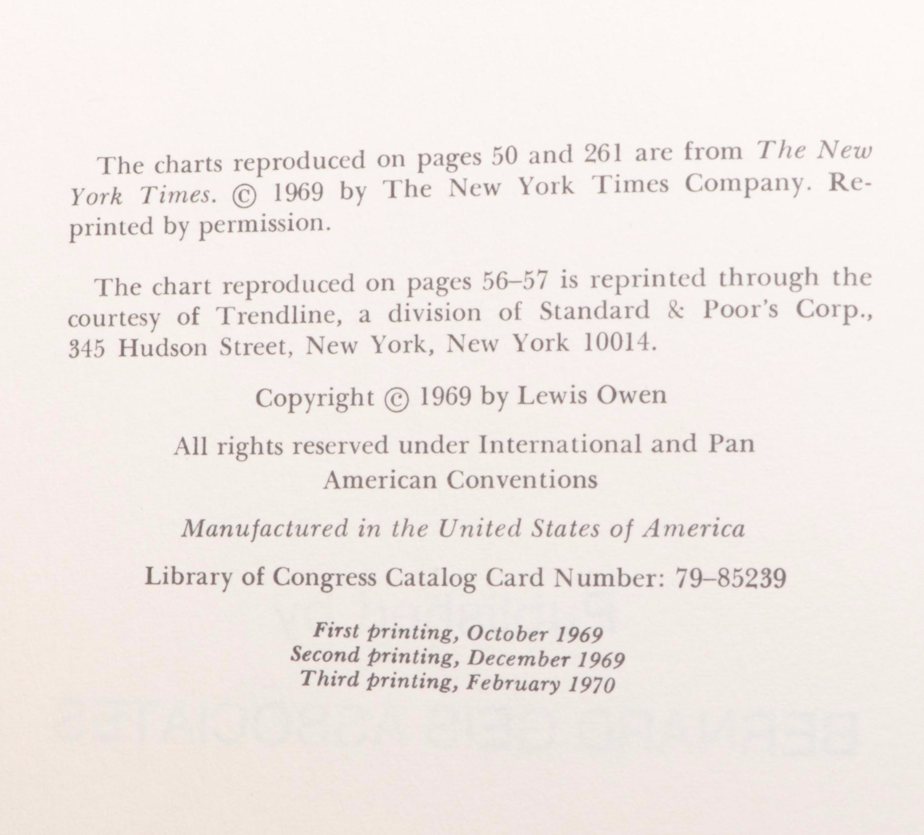 Signed "How Wall Street Doubles My Money" by Lewis Owen and More