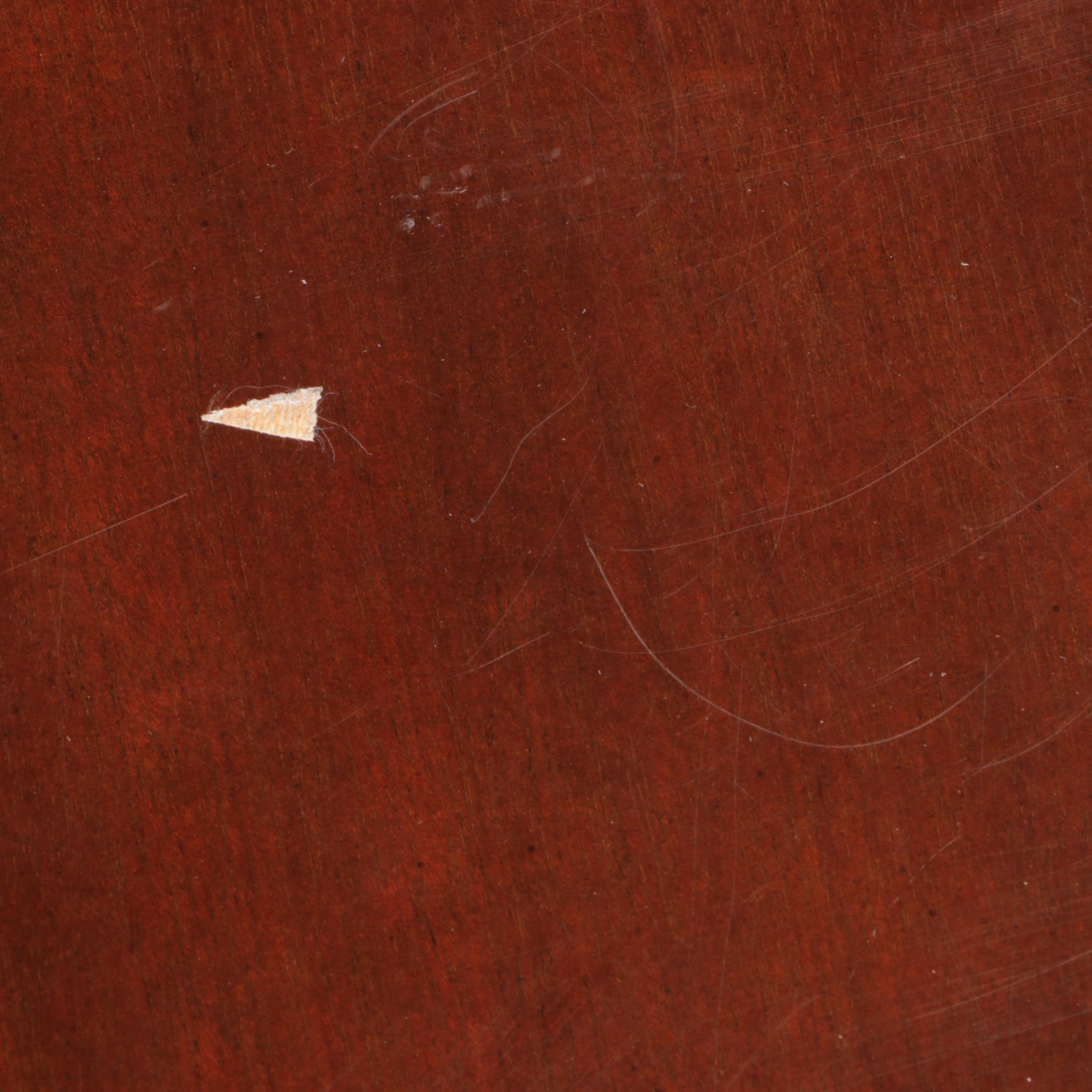 Regency Style Mahogany Extension Dining Table with Six Chairs