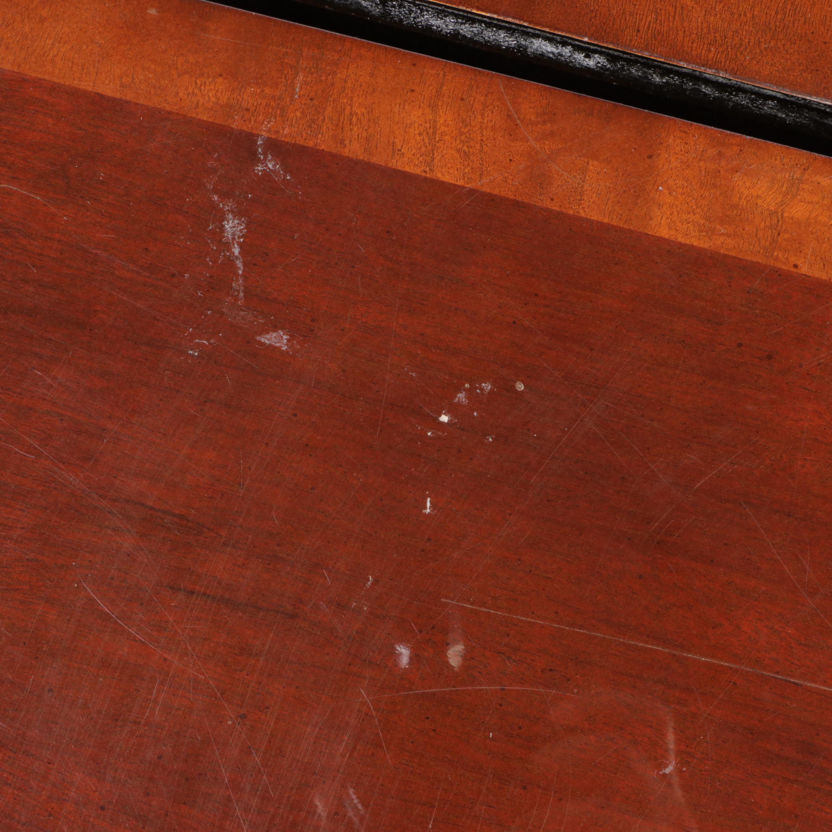 Regency Style Mahogany Extension Dining Table with Six Chairs