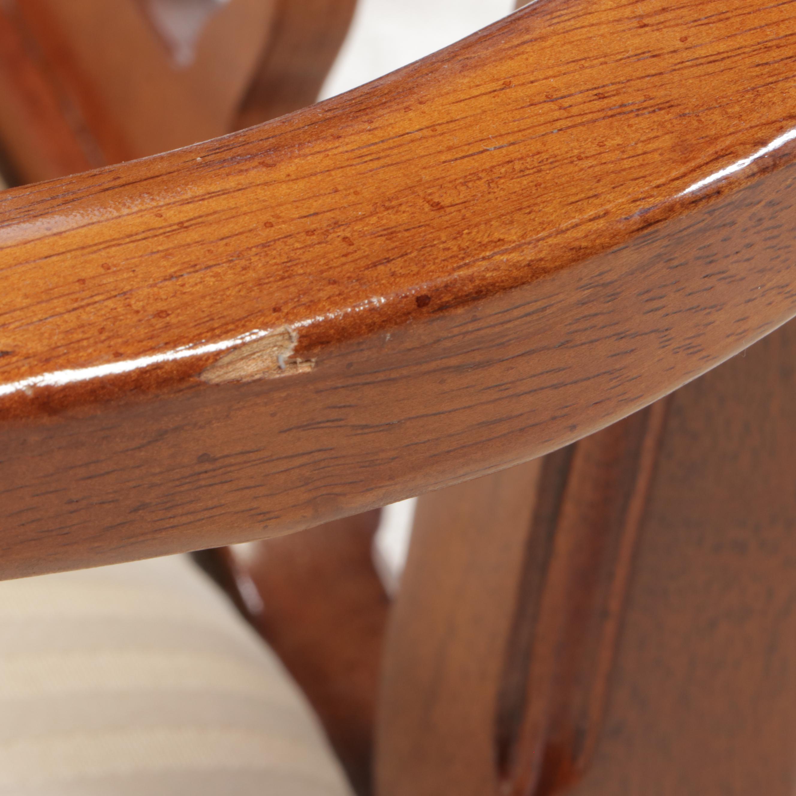 Regency Style Mahogany Extension Dining Table with Six Chairs