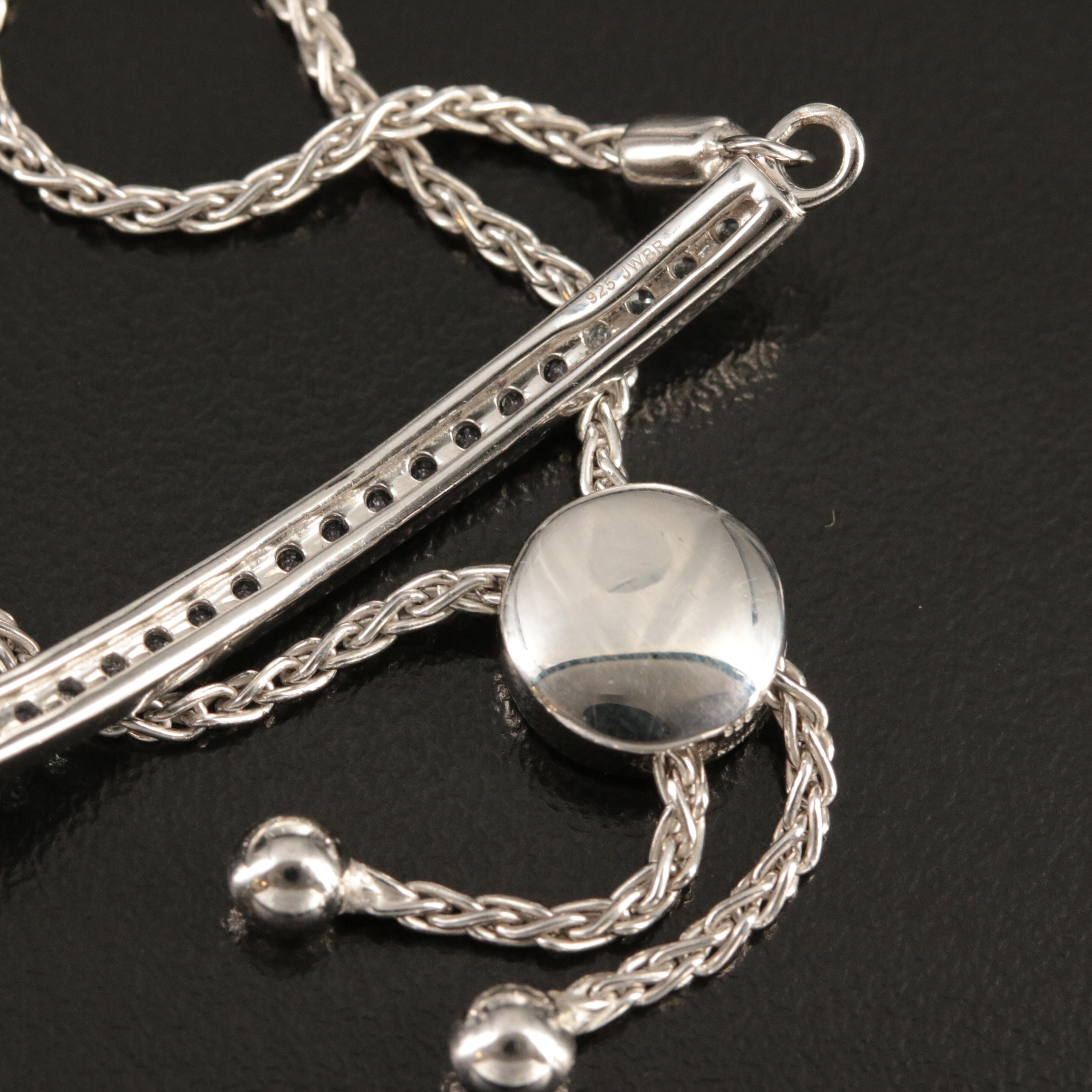 Sterling Topaz Bolo Bracelet