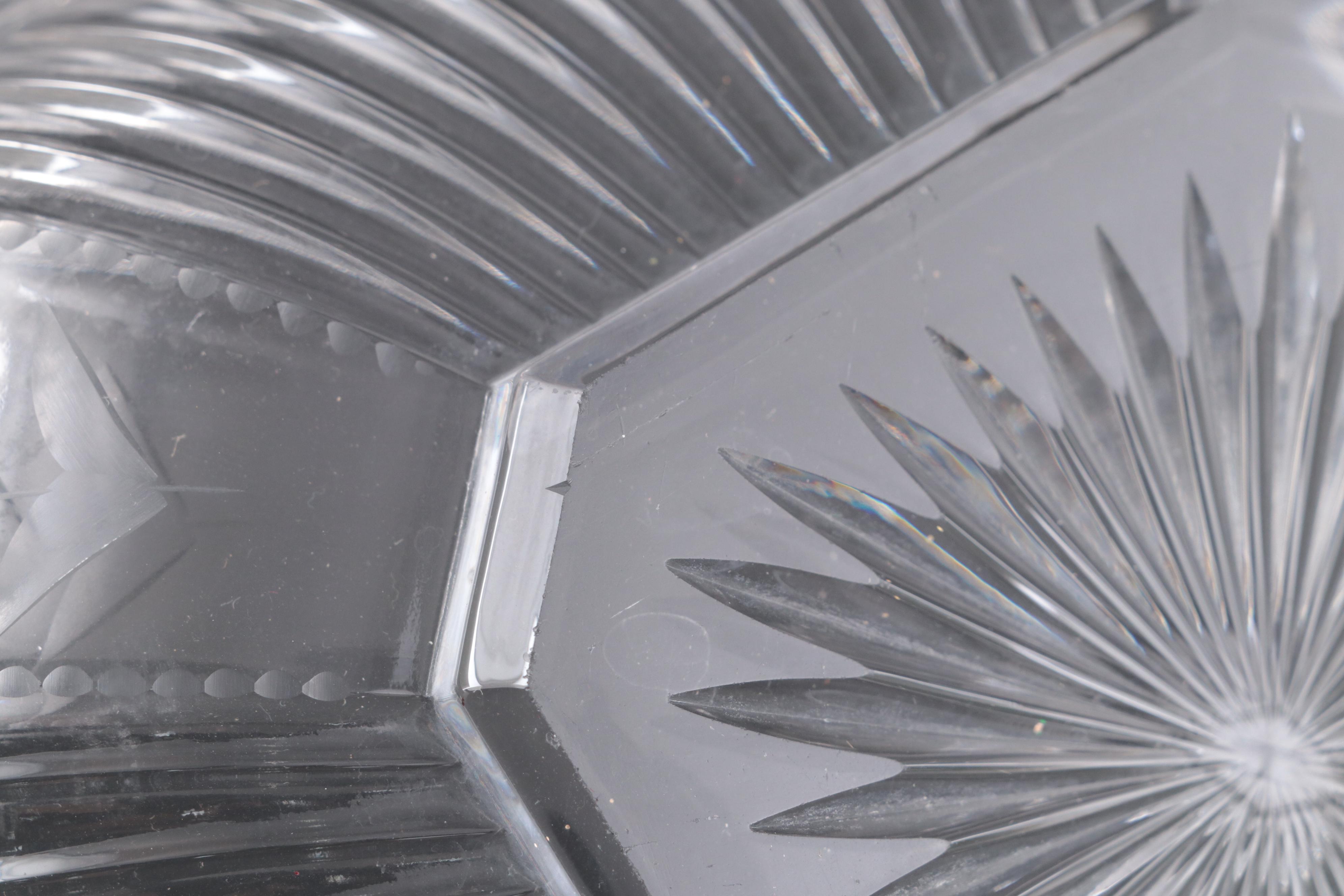 Heisey "Colonial Clear" Plates and Other Bowl, Mid-20th Century