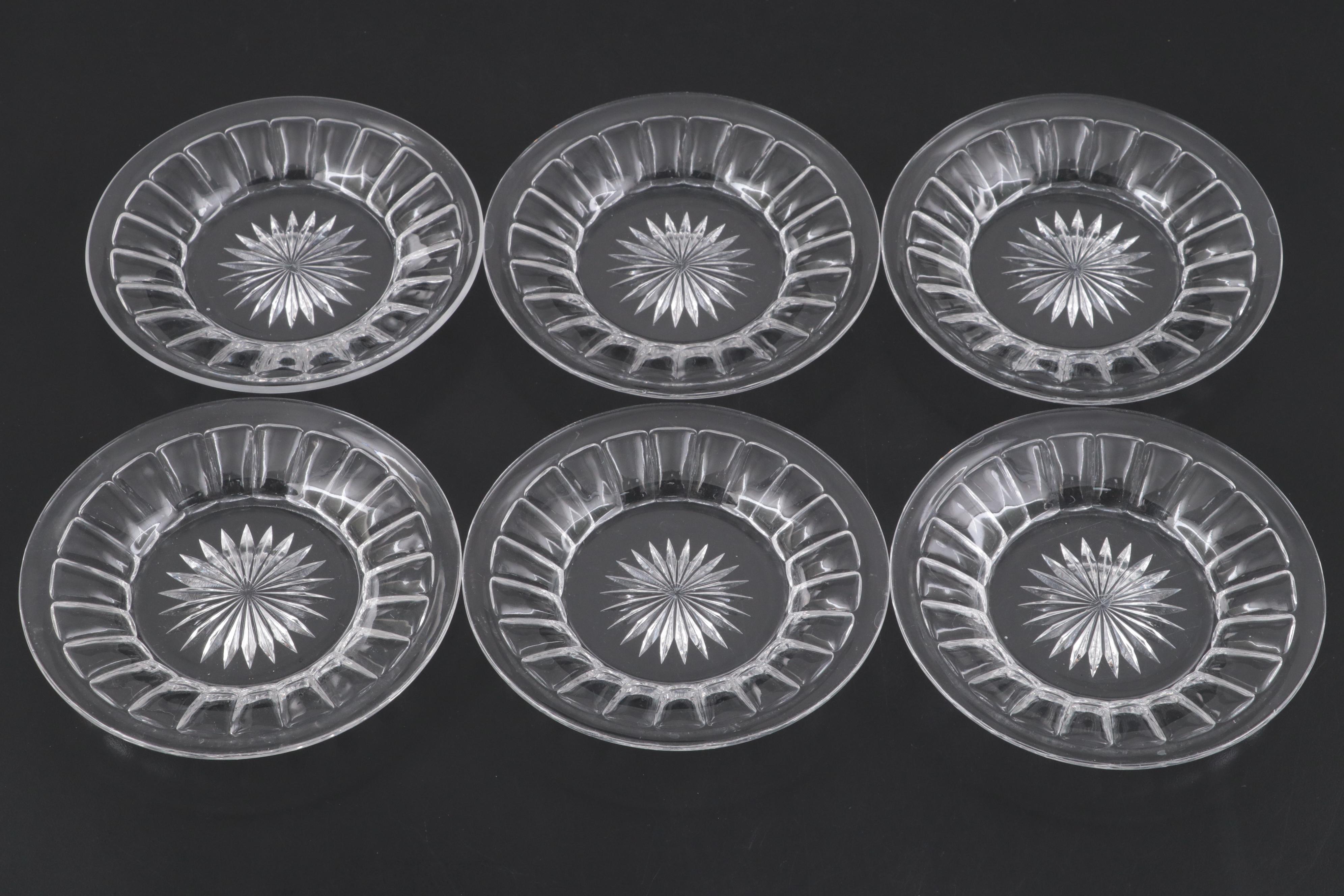 Heisey "Colonial Clear" Plates and Other Bowl, Mid-20th Century