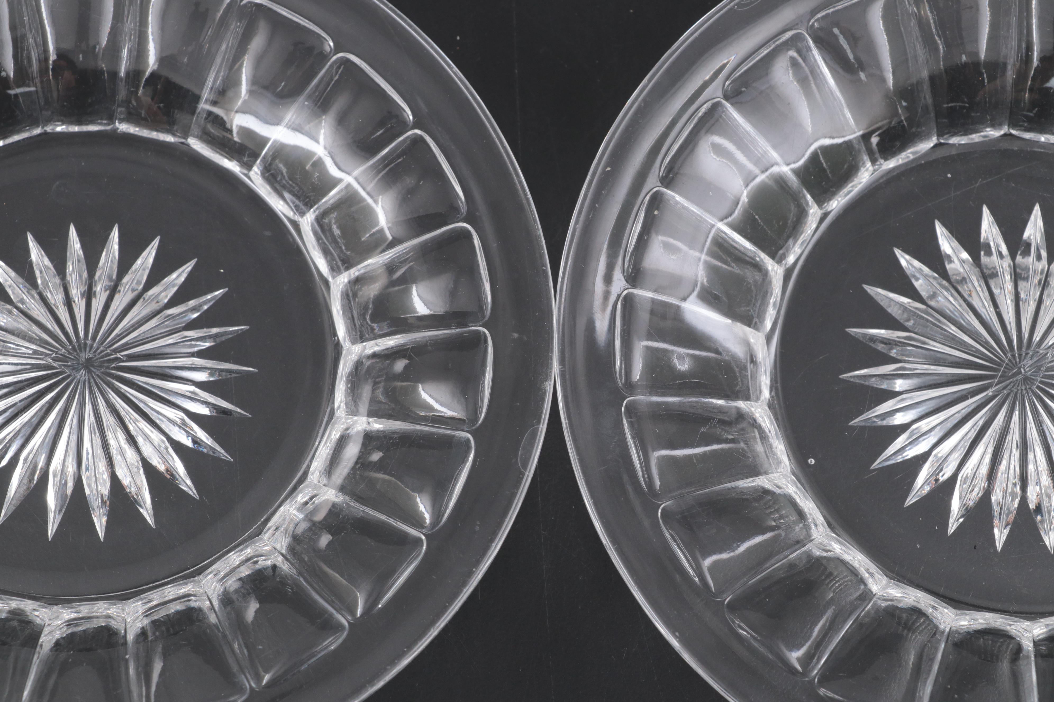 Heisey "Colonial Clear" Plates and Other Bowl, Mid-20th Century