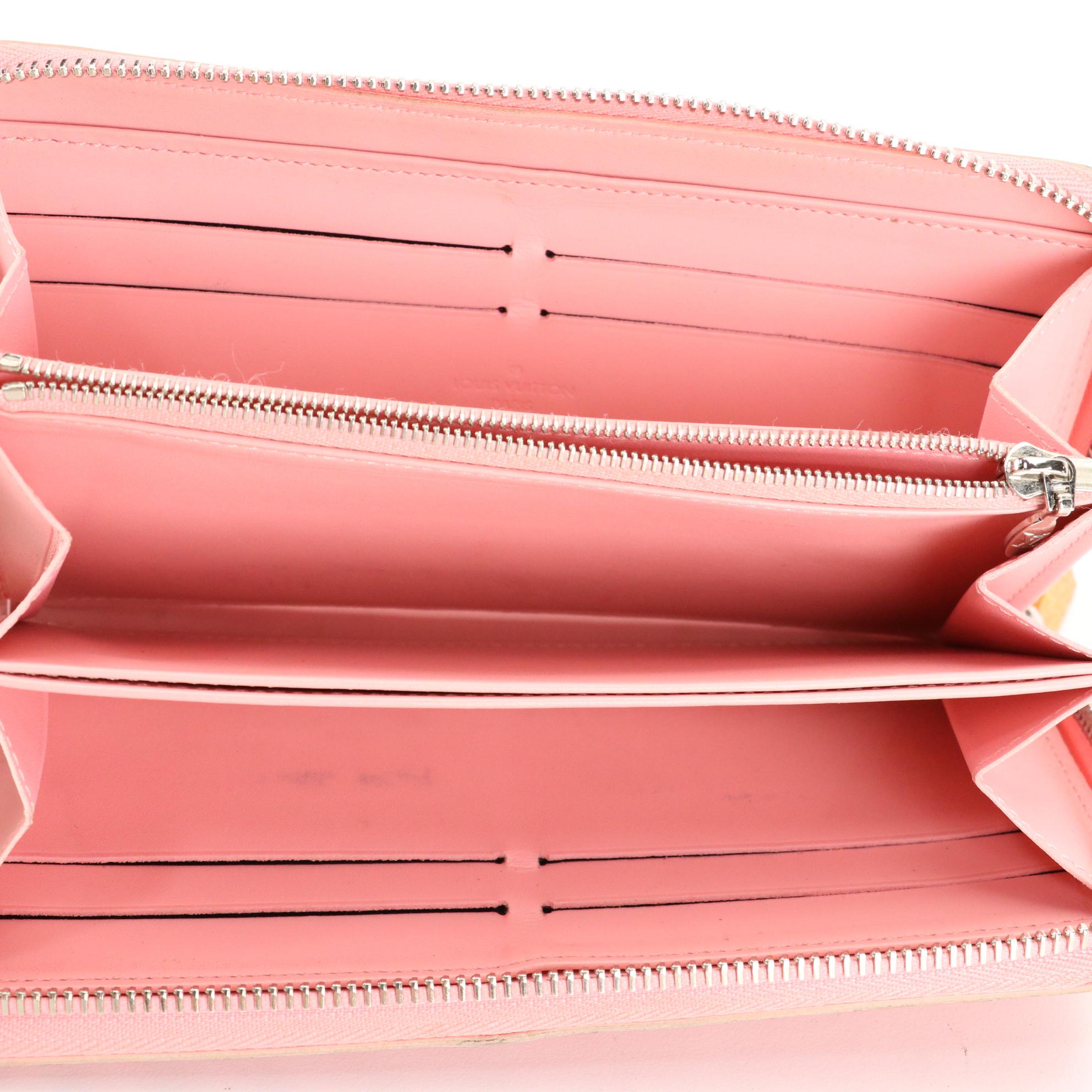 Louis Vuitton Limited Edition Zip Wallet in Sugar Poppy Monogram Vernis with Box