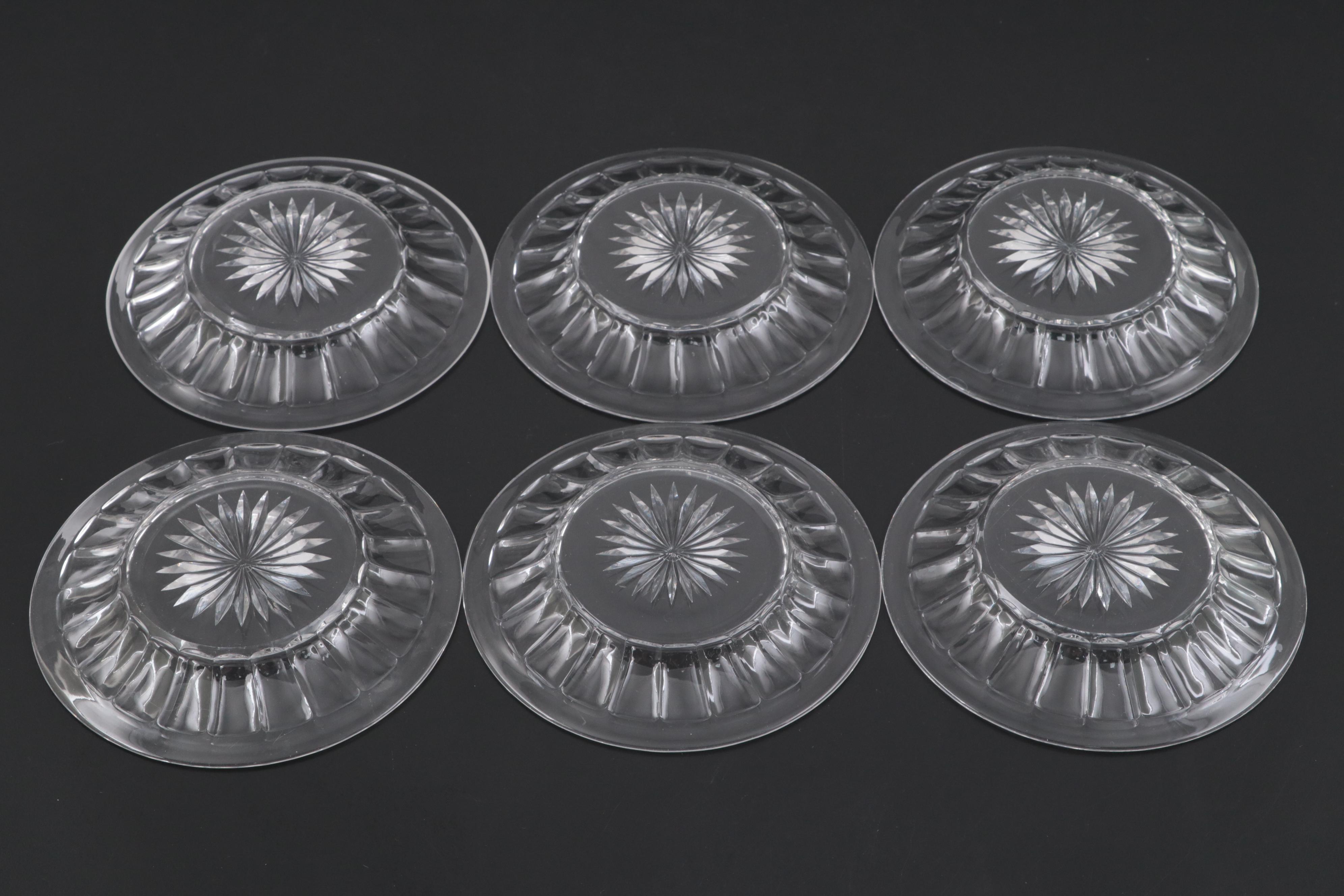 Heisey "Colonial Clear" Plates and Other Bowl, Mid-20th Century