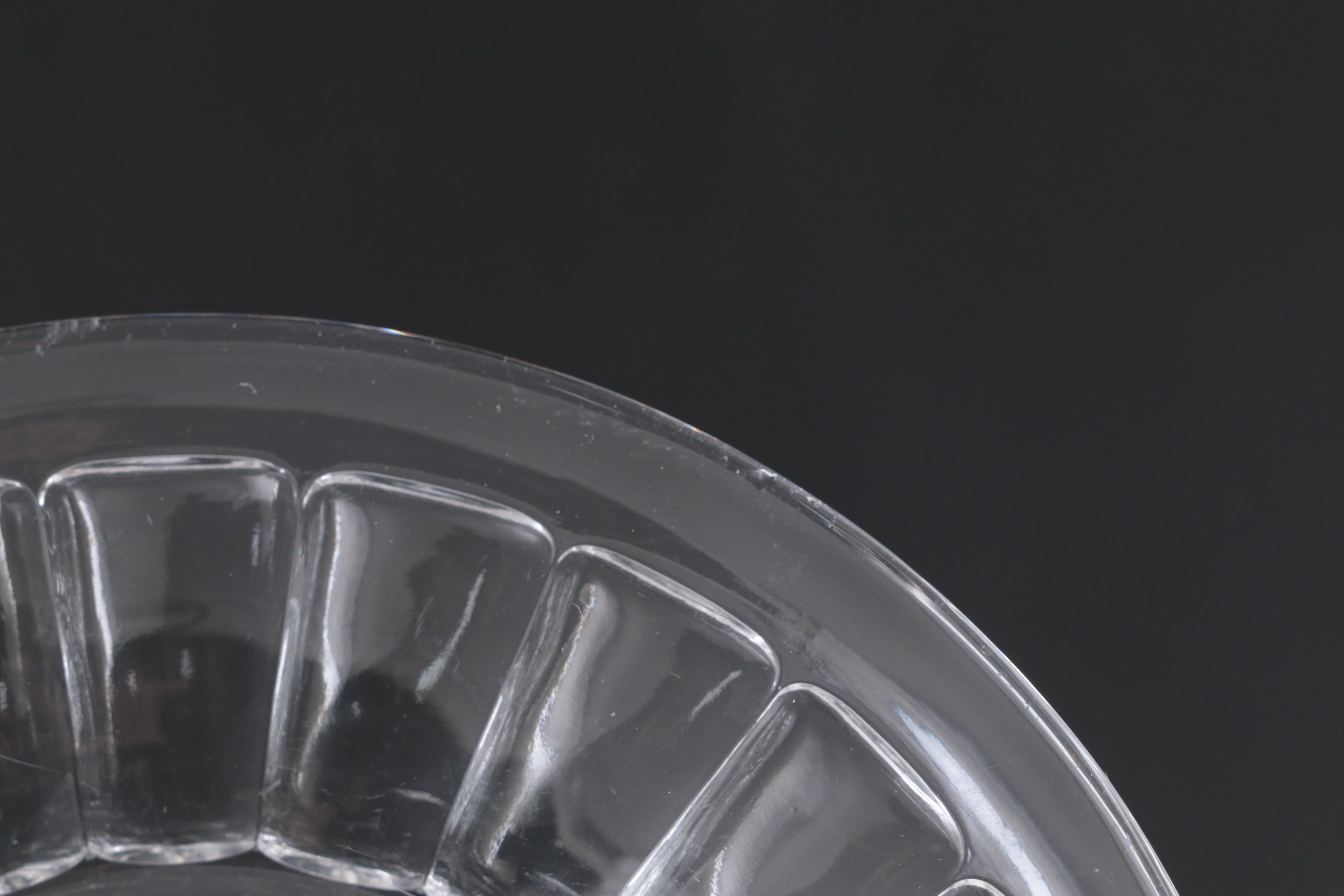 Heisey "Colonial Clear" Plates and Other Bowl, Mid-20th Century