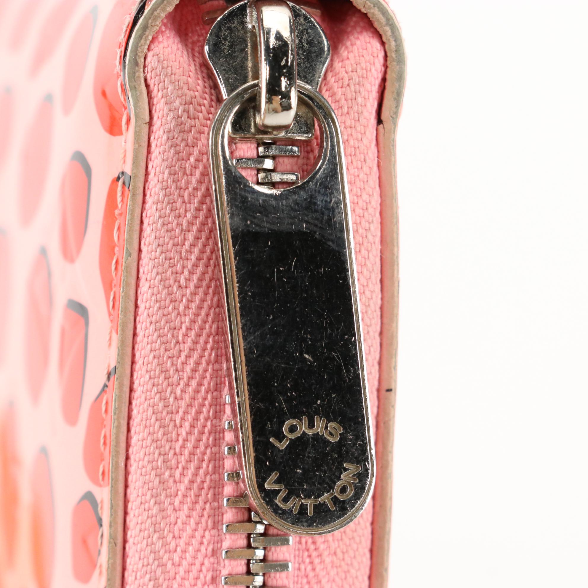 Louis Vuitton Limited Edition Zip Wallet in Sugar Poppy Monogram Vernis with Box