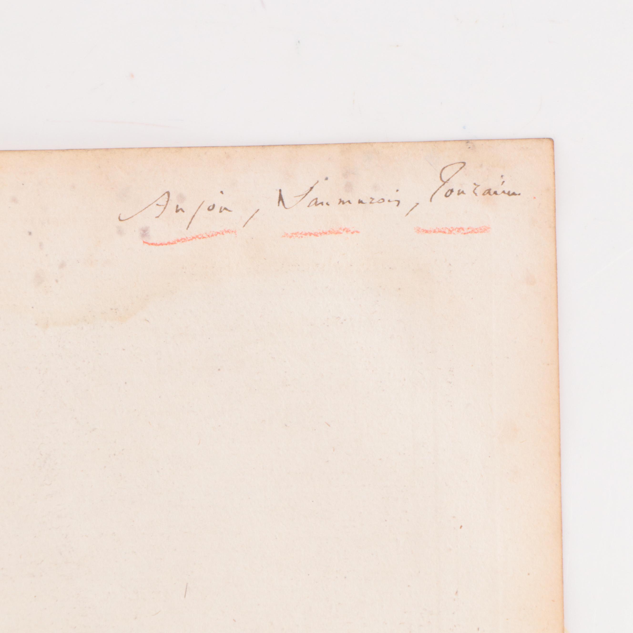 Rigobert Bonne Hand-Colored Map of Anjou, Saumurois, Touraine, 1790