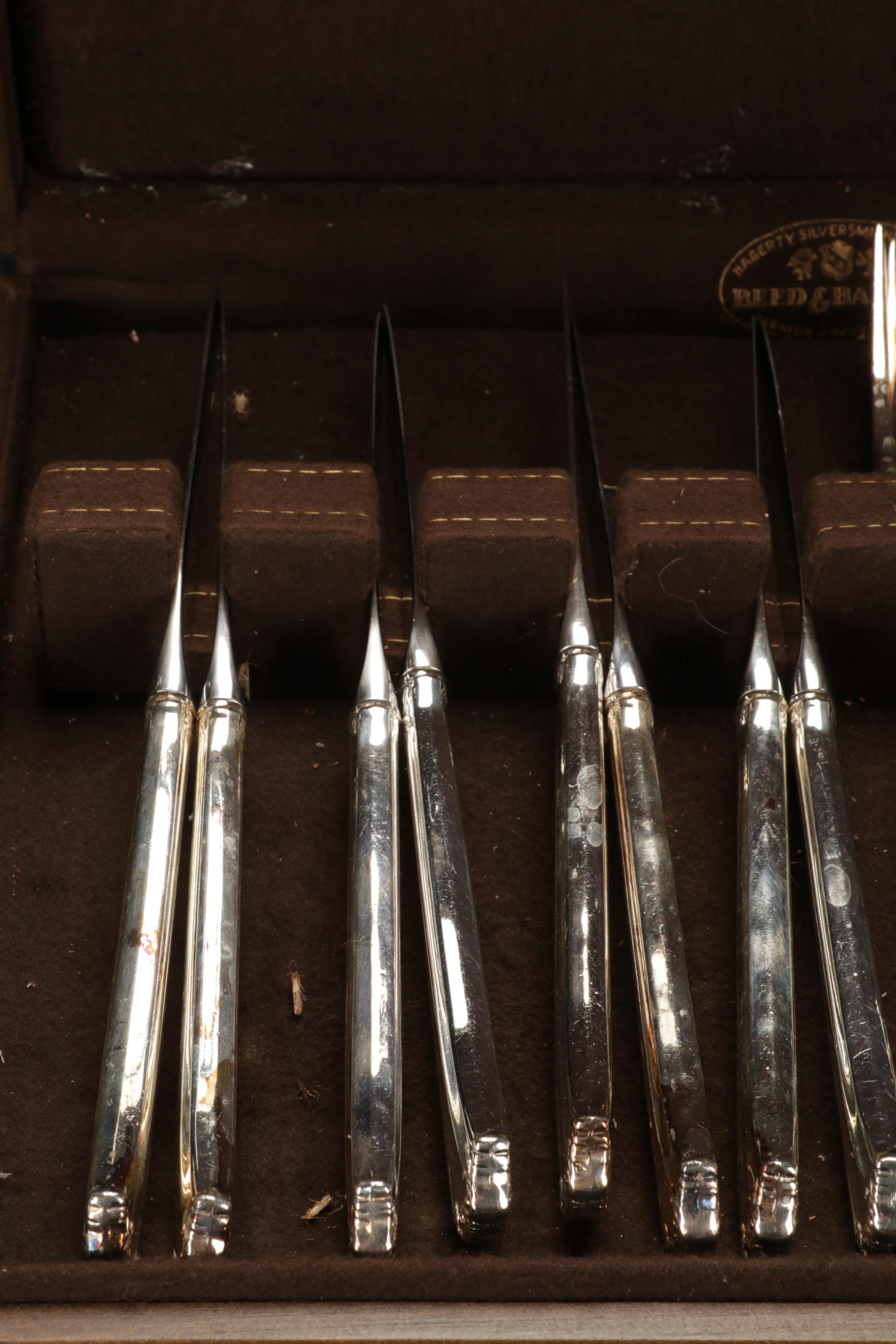 Reed & Barton "Country French" Silver Plate Flatware, Late 20th Century