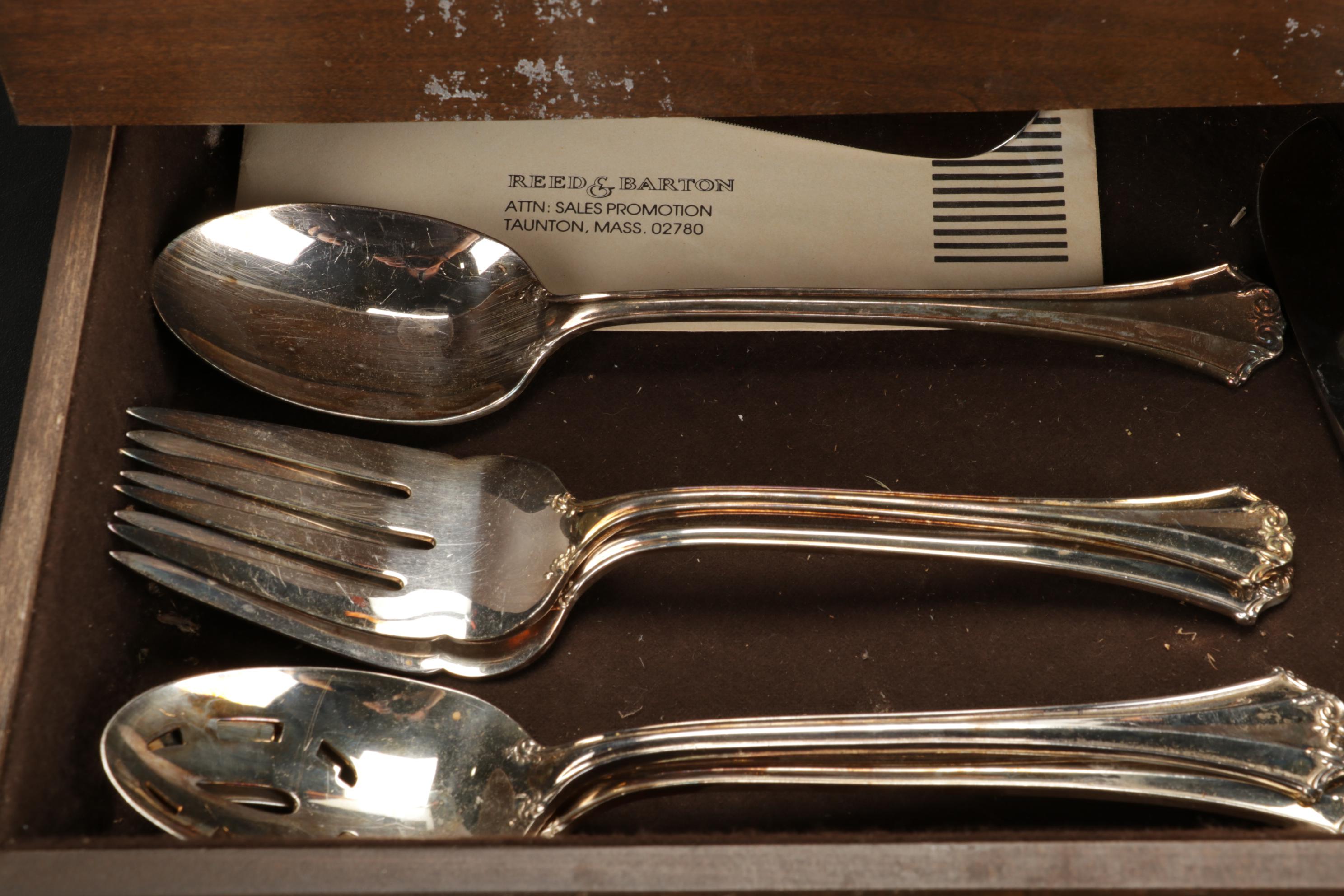 Reed & Barton "Country French" Silver Plate Flatware, Late 20th Century