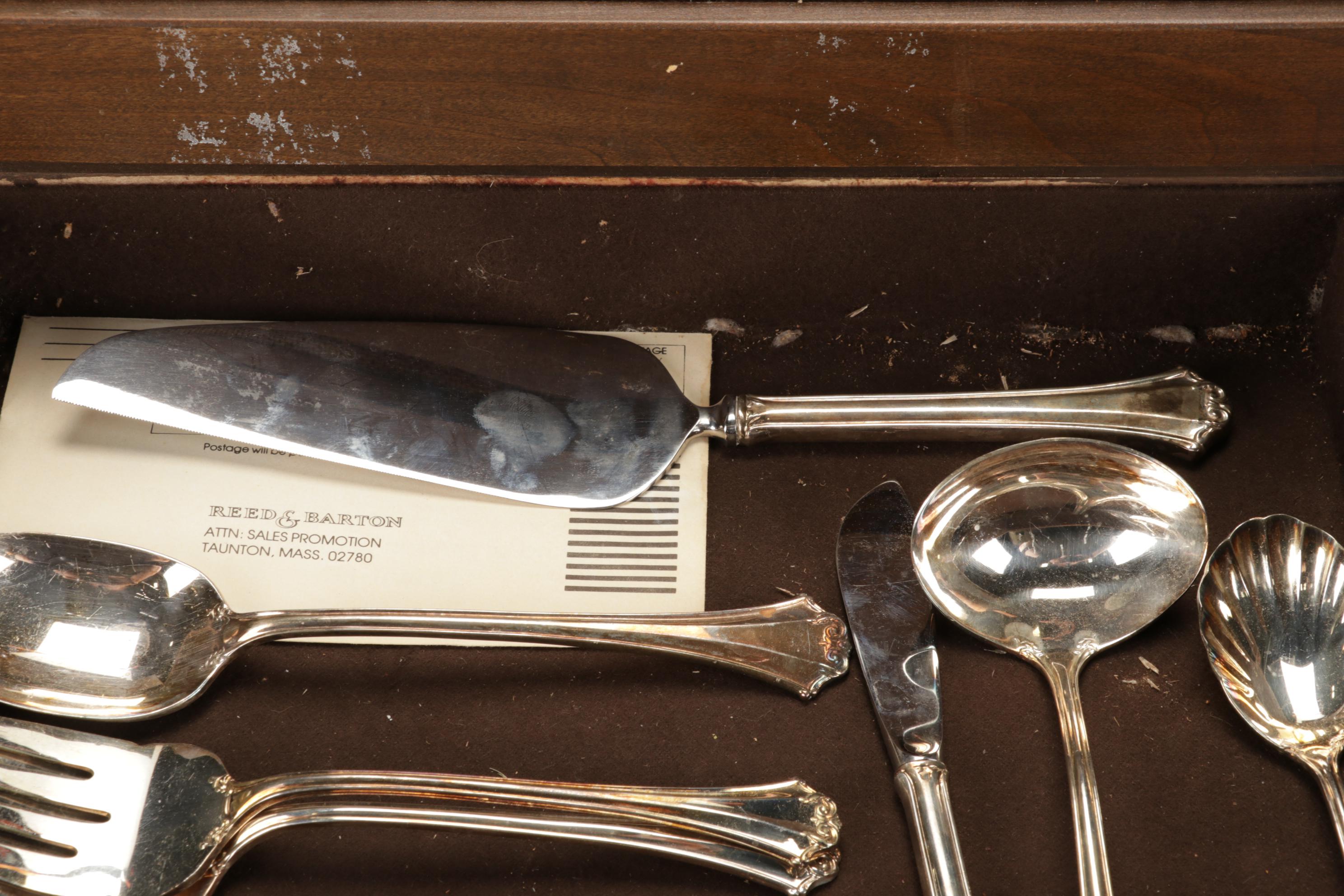 Reed & Barton "Country French" Silver Plate Flatware, Late 20th Century