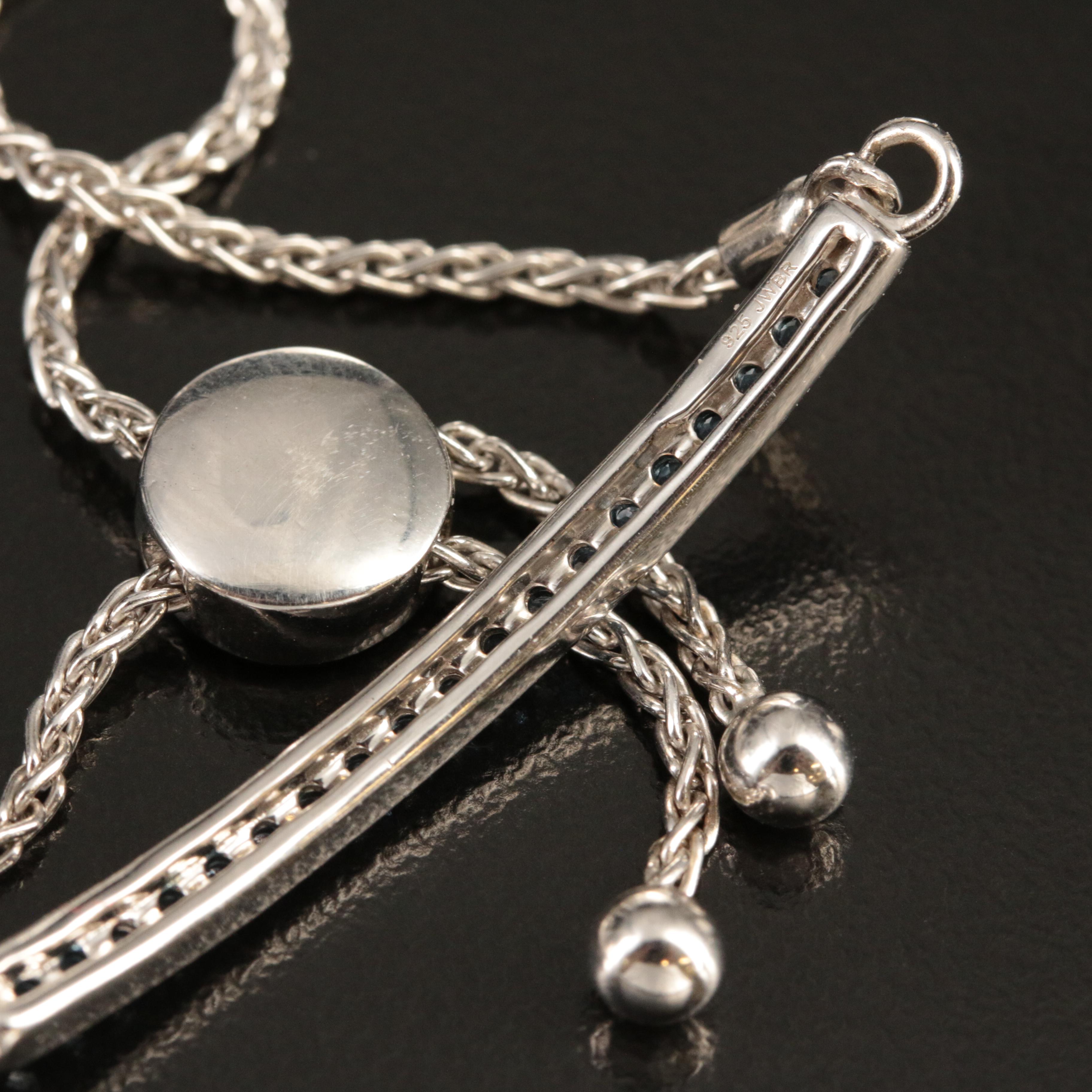 Sterling Topaz Bolo Bracelet