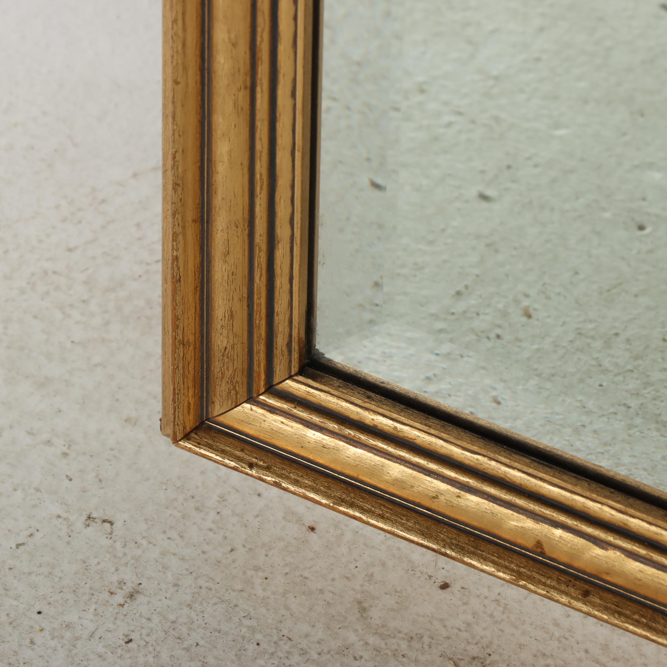 Giltwood and Beveled Glass Mirror, 20th Century