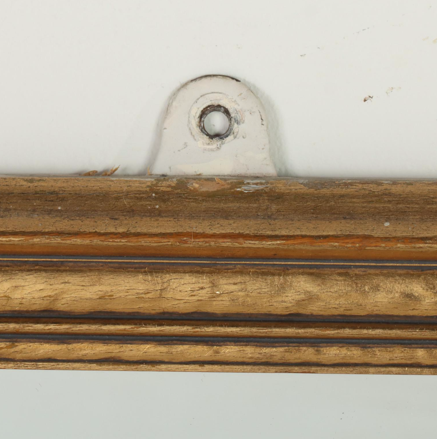 Giltwood and Beveled Glass Mirror, 20th Century