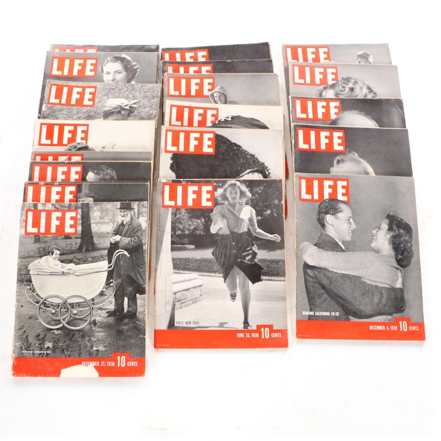 "LIFE" Magazine Collection Featuring Benito Mussolini and More, 1930s