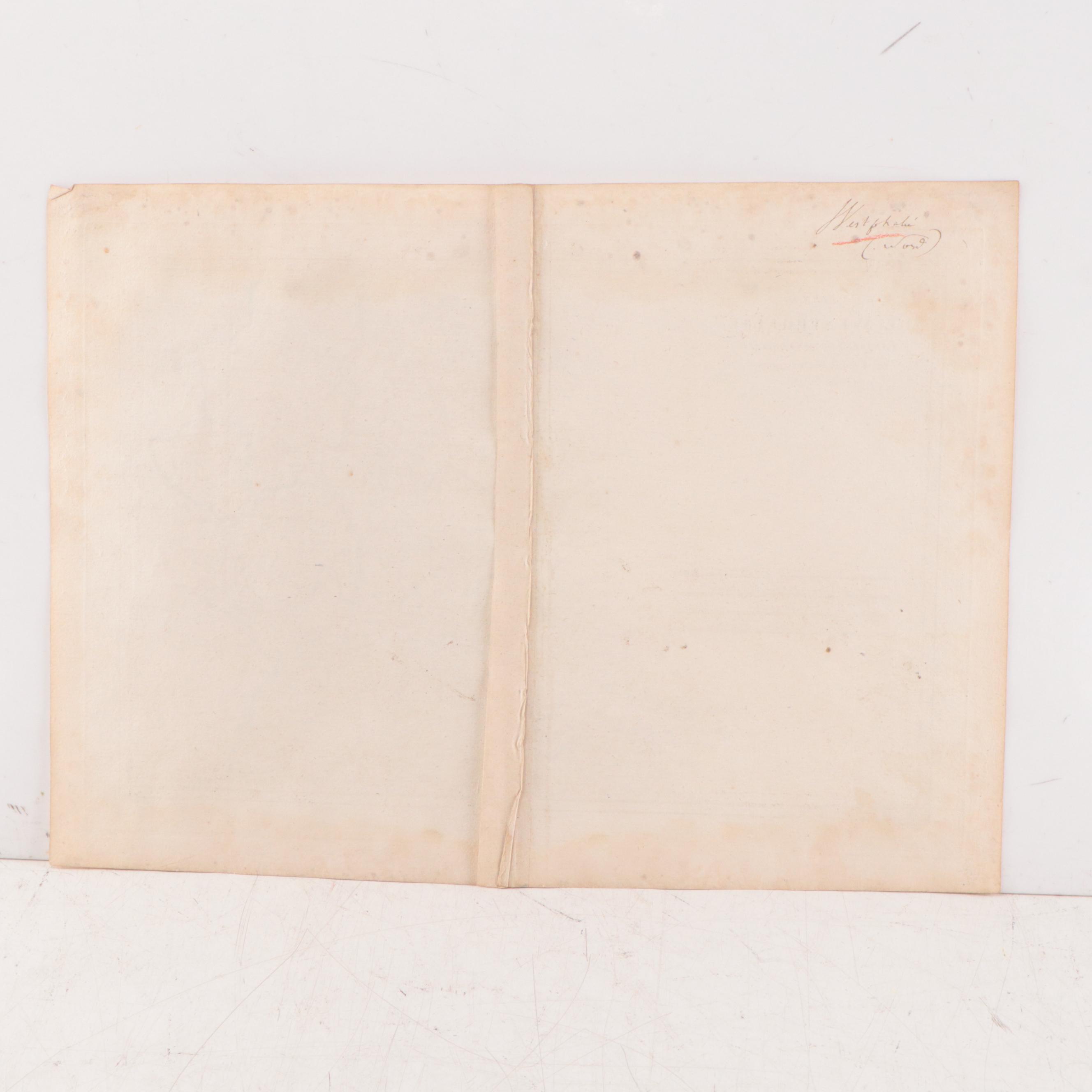 Rigobert Bonne Hand-Colored Map "Cercle de Westphalie. Partie Septentrionale."