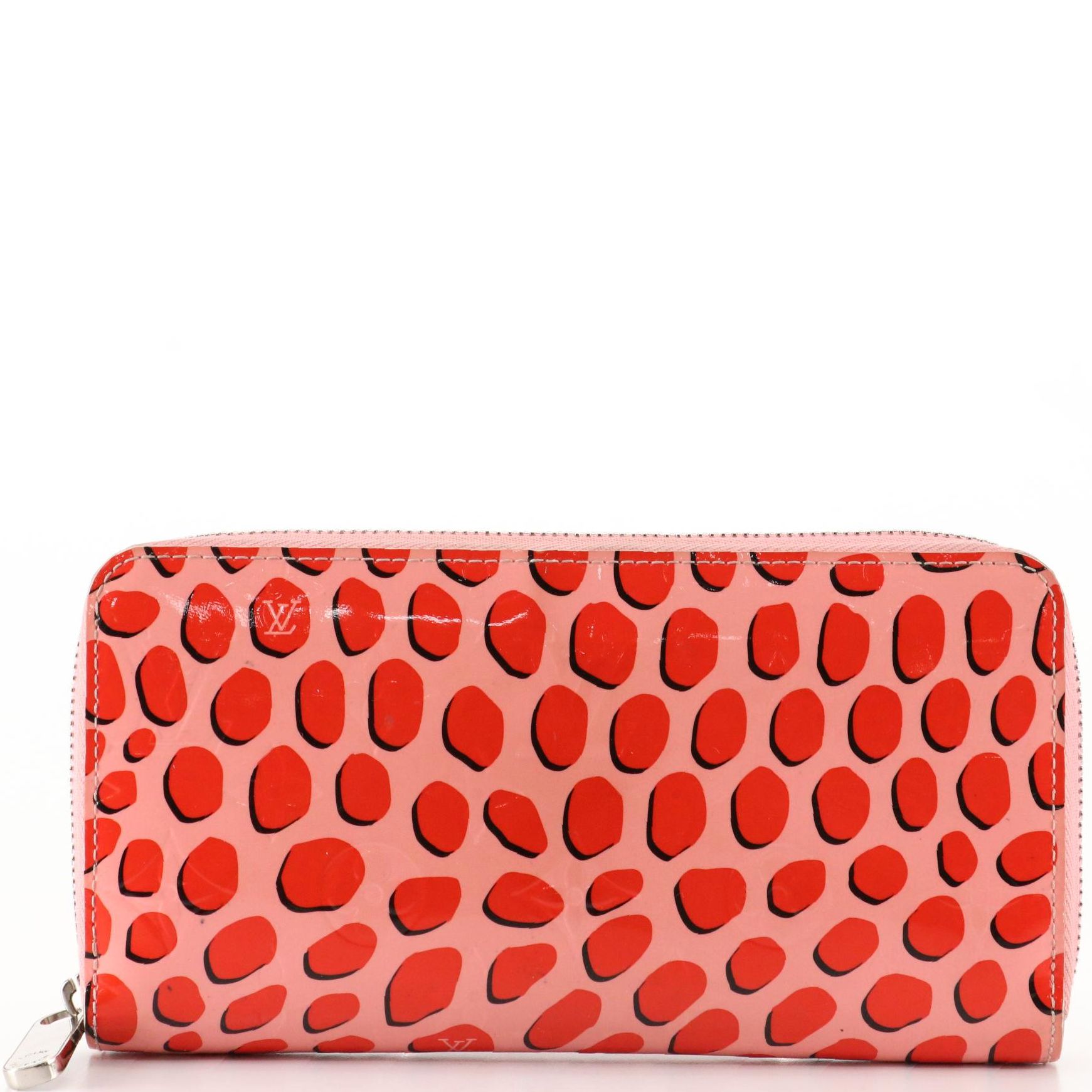 Louis Vuitton Limited Edition Zip Wallet in Sugar Poppy Monogram Vernis with Box