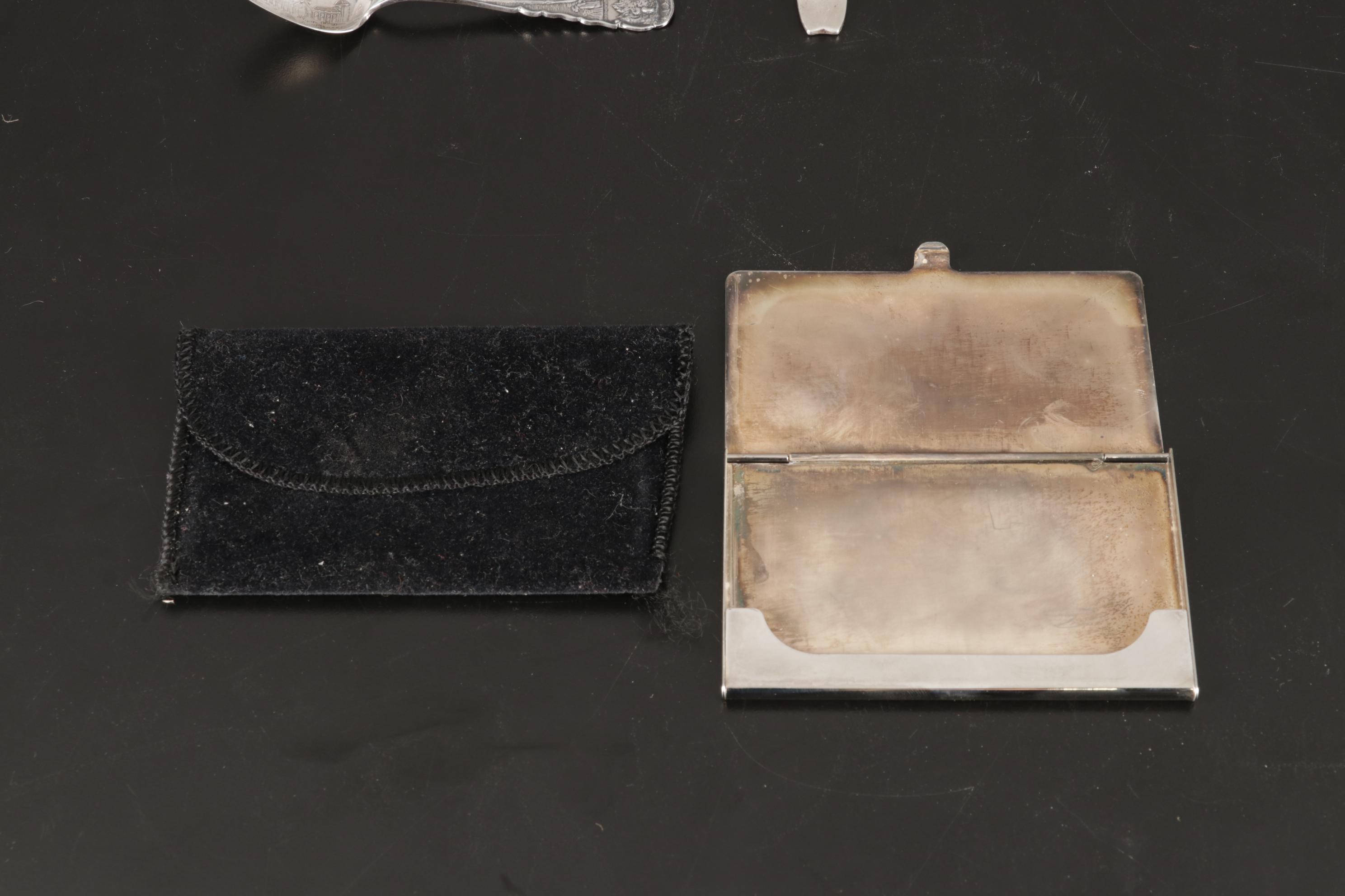 Tiffany & Co. Victorian Sterling Silver Food Pusher with Spoons and Cases