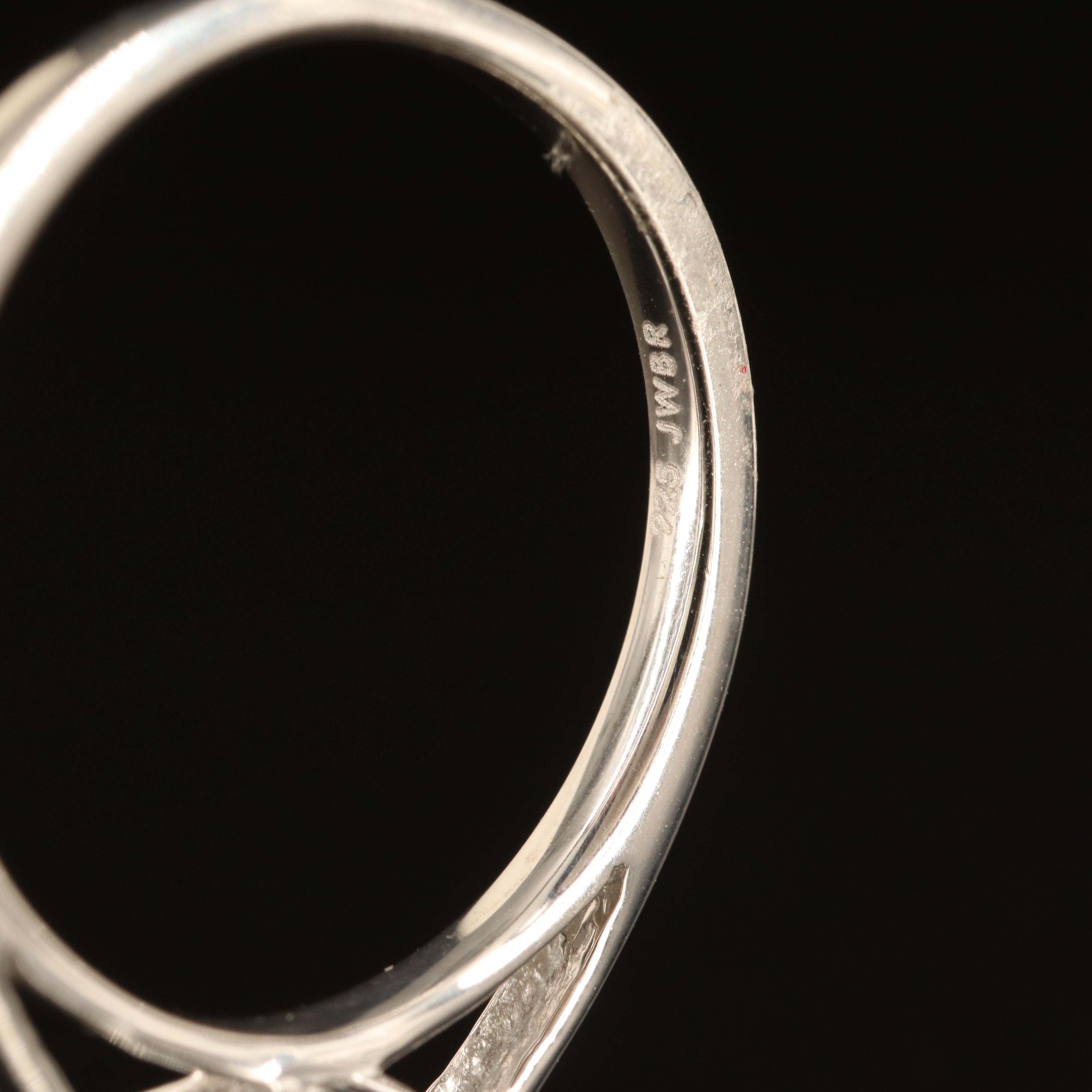 Sterling Sky Blue Topaz and White Sapphire Ring