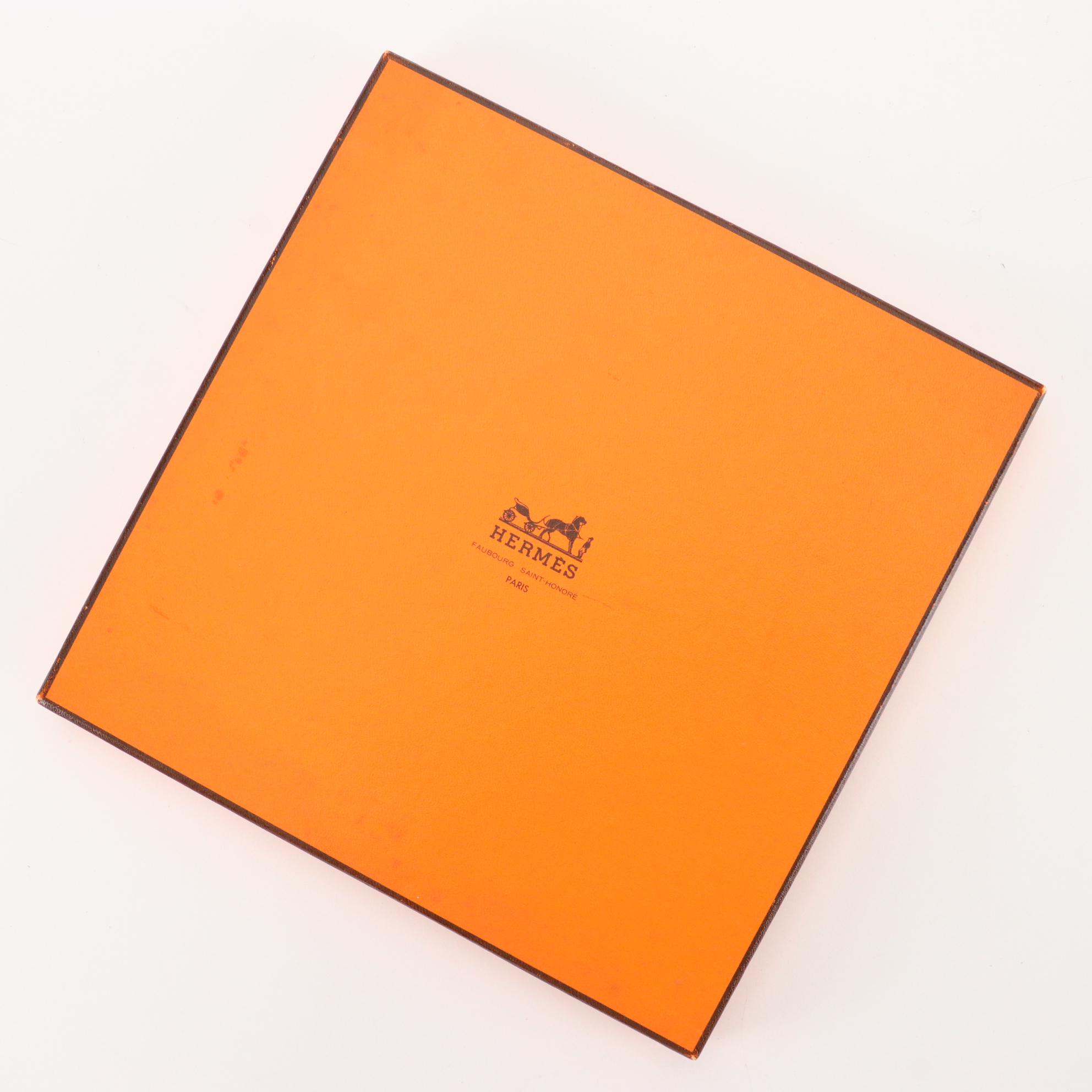 Hermès "Fleurs de Lotus" Scarf 90 in Silk Twill with Box