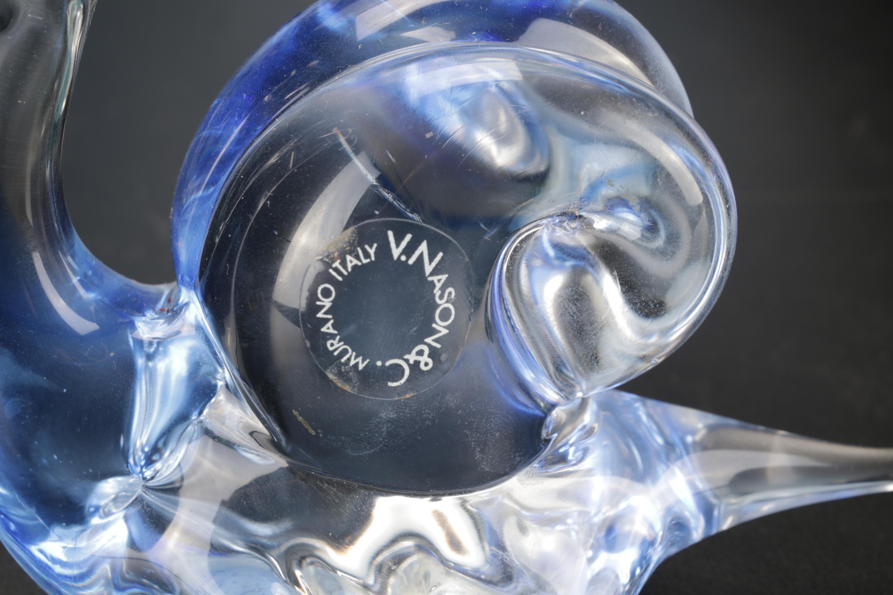 V. Nason & C Murano Snail with Other Art Glass Animals