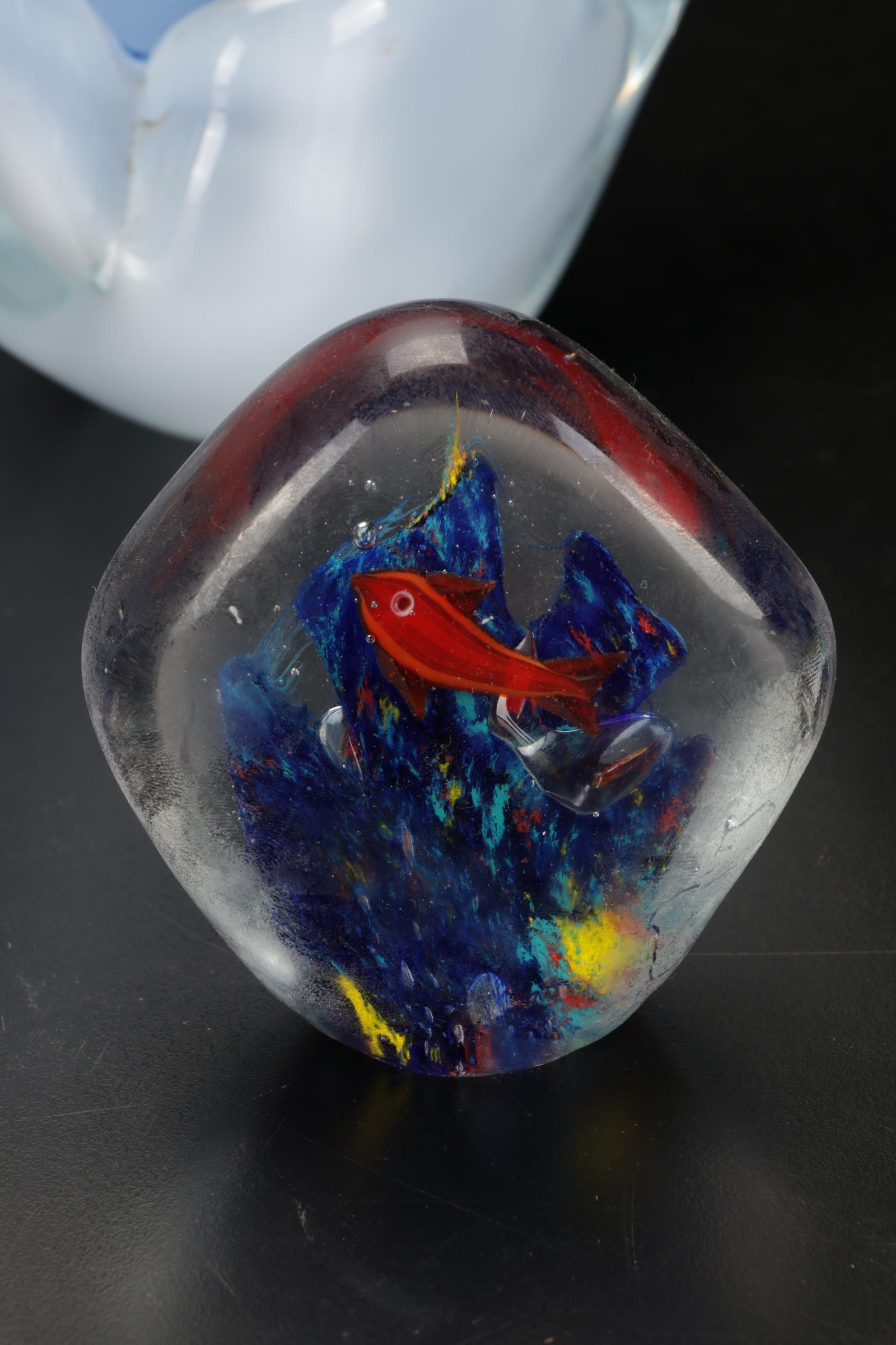 V. Nason & C Murano Snail with Other Art Glass Animals