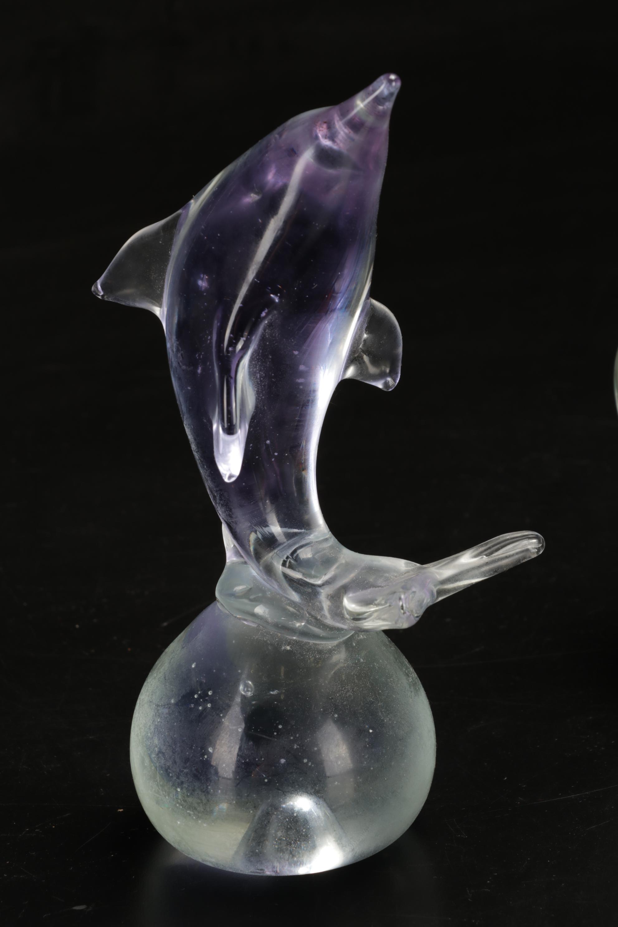 V. Nason & C Murano Snail with Other Art Glass Animals